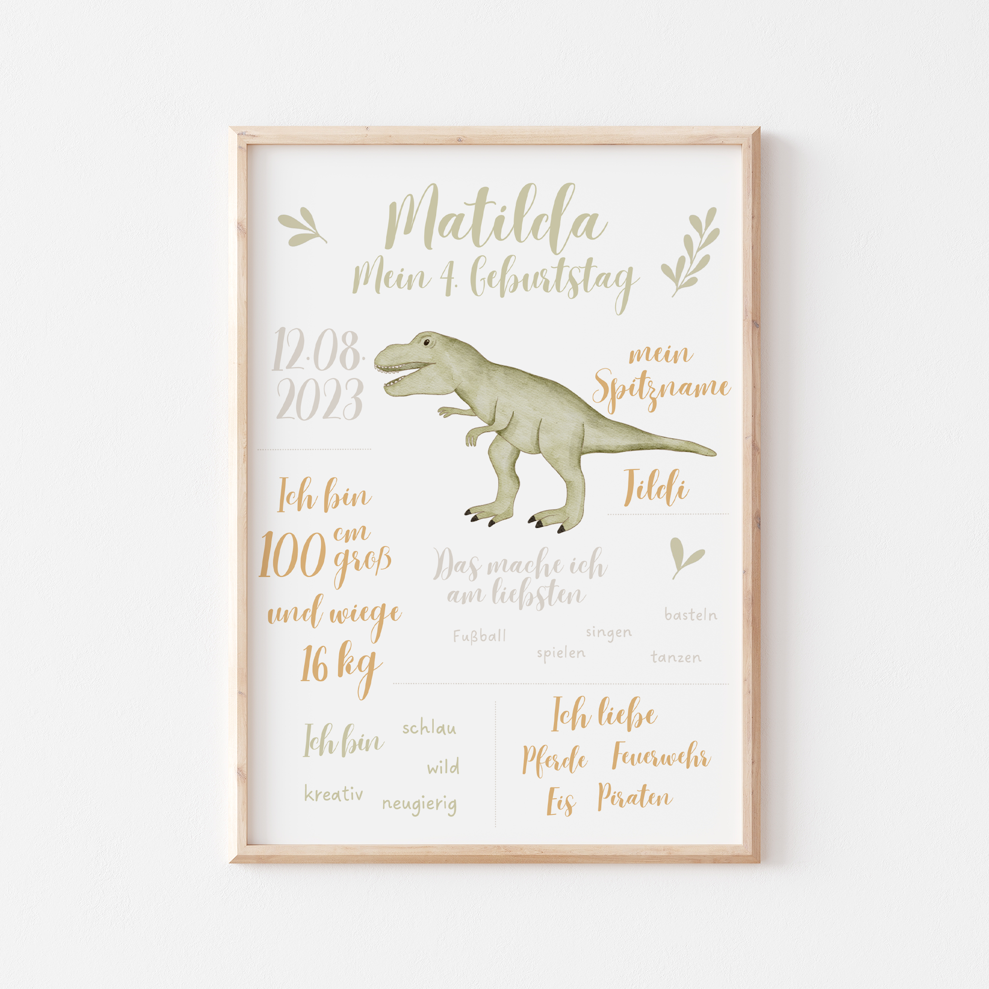 Meilensteintafel Dinosaurier T-Rex