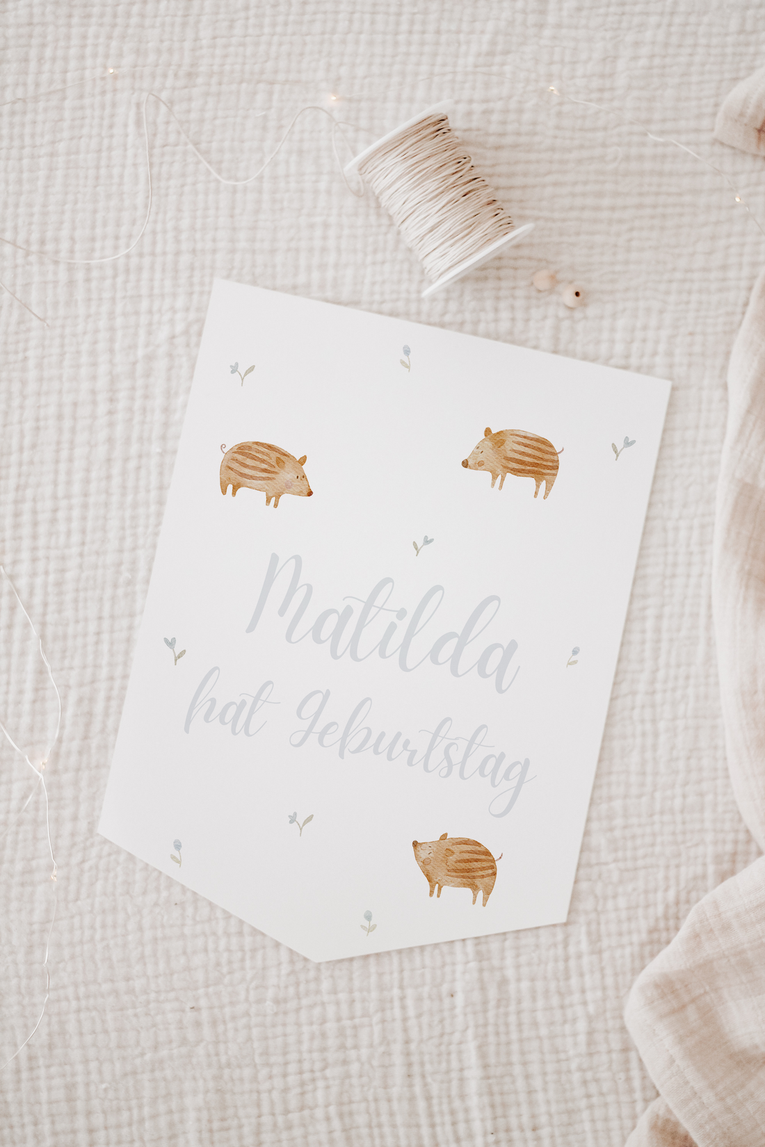 Wimpel mit Name Frischlinge