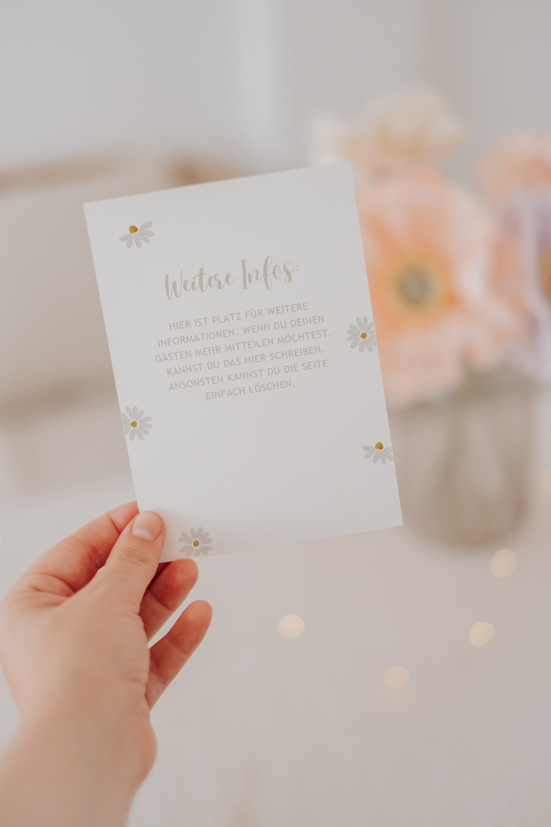 Einladung Gänseblümchen