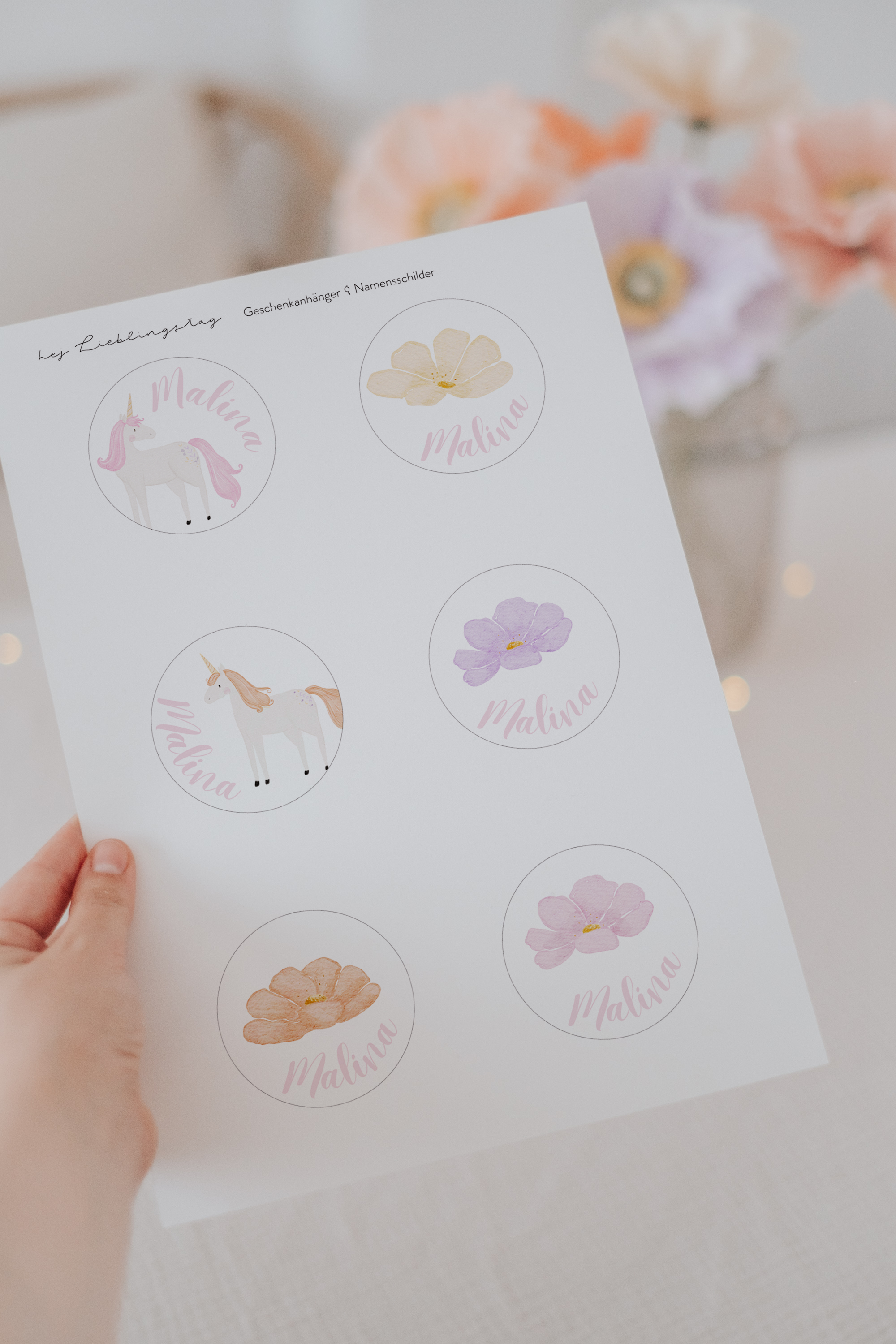 Geschenkanhänger Einhorn