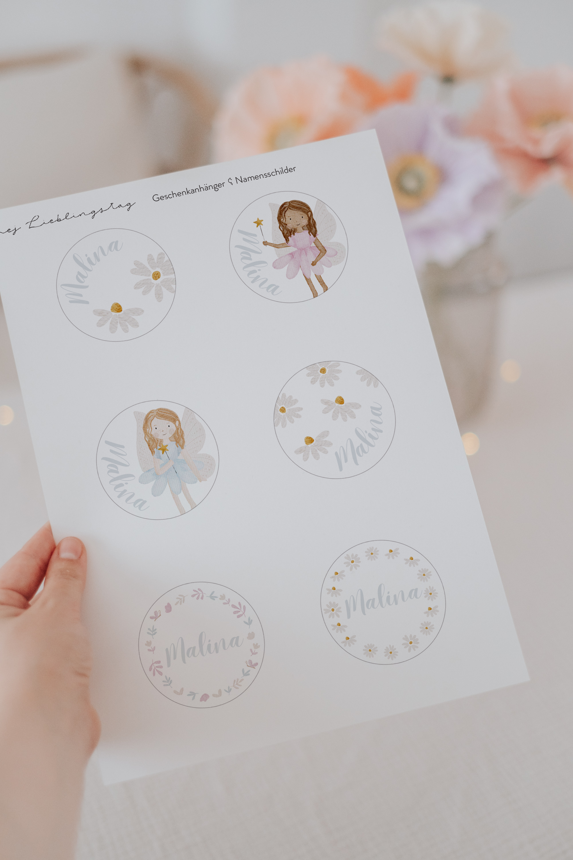 Geschenkanhänger Feen