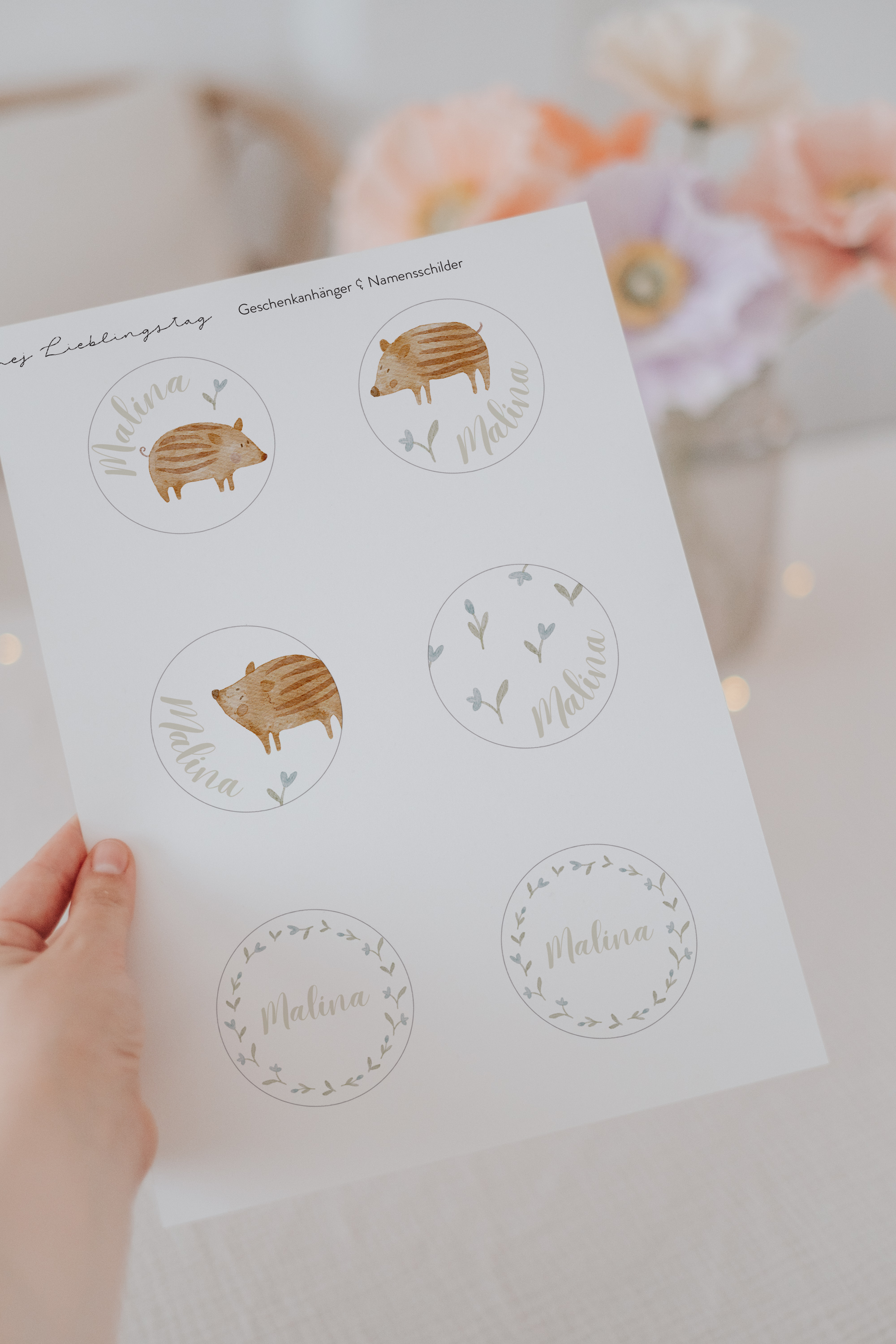 Geschenkanhänger Frischlinge