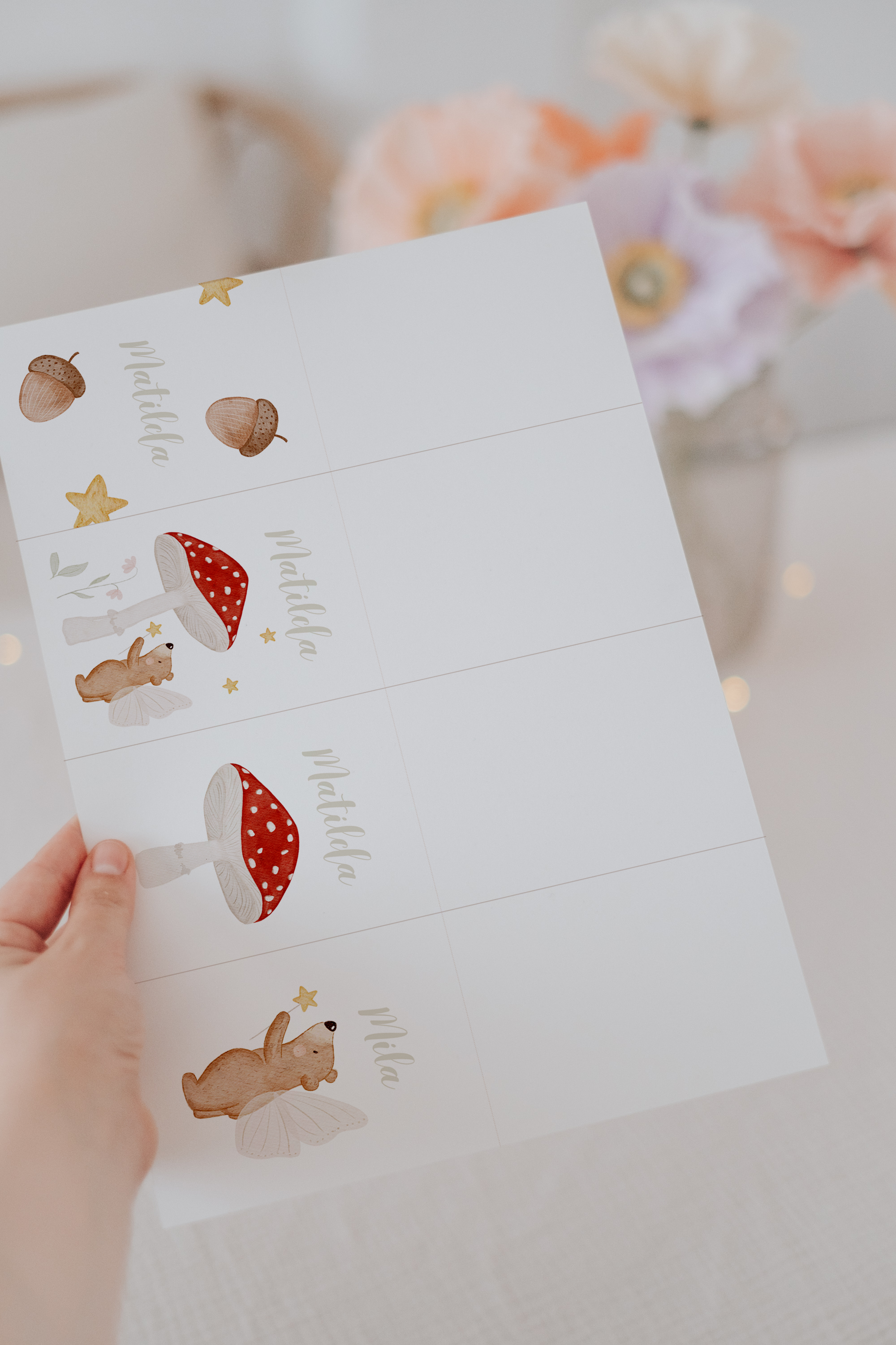 Geschenktüten Pilz und Bär