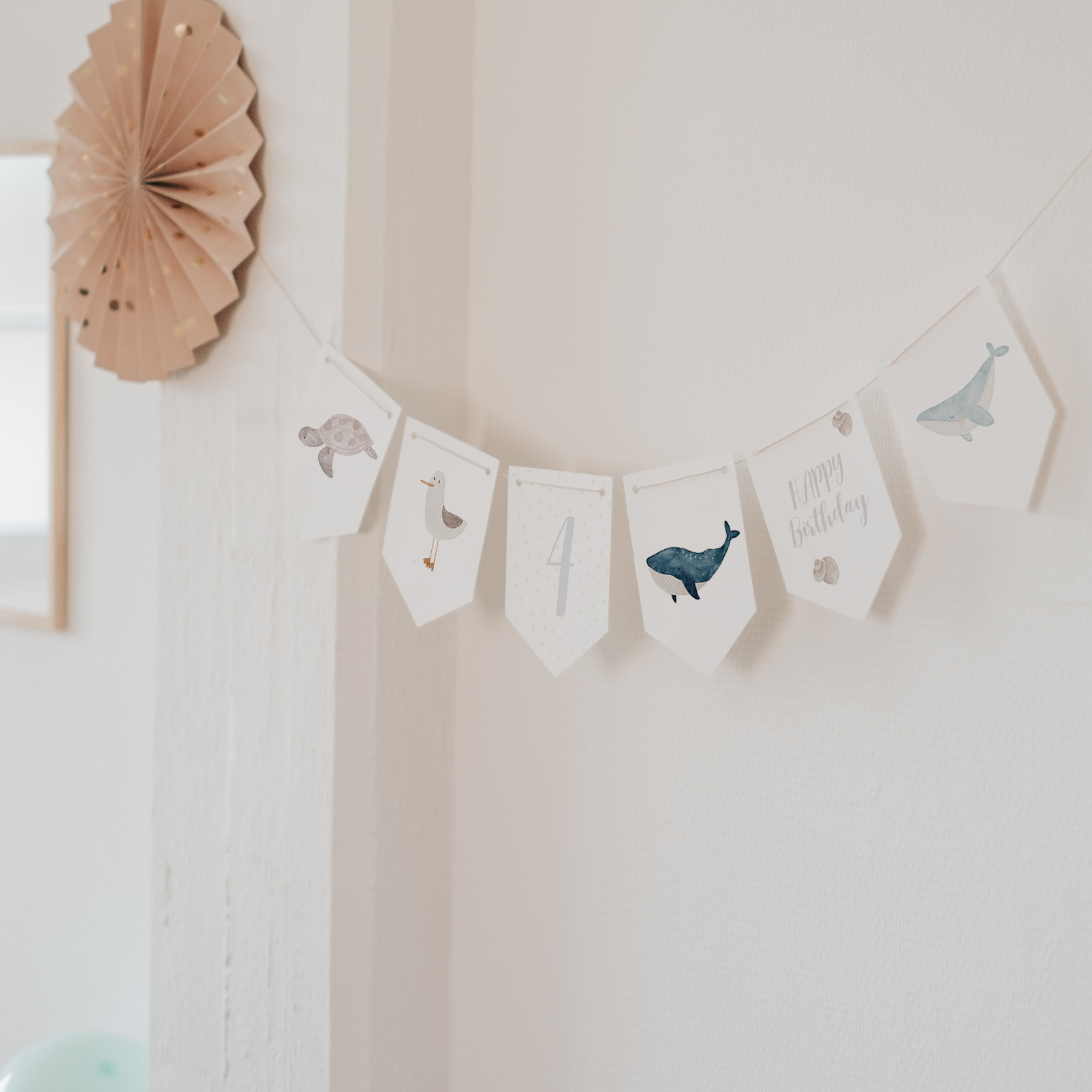 Girlande Meer Wimpel