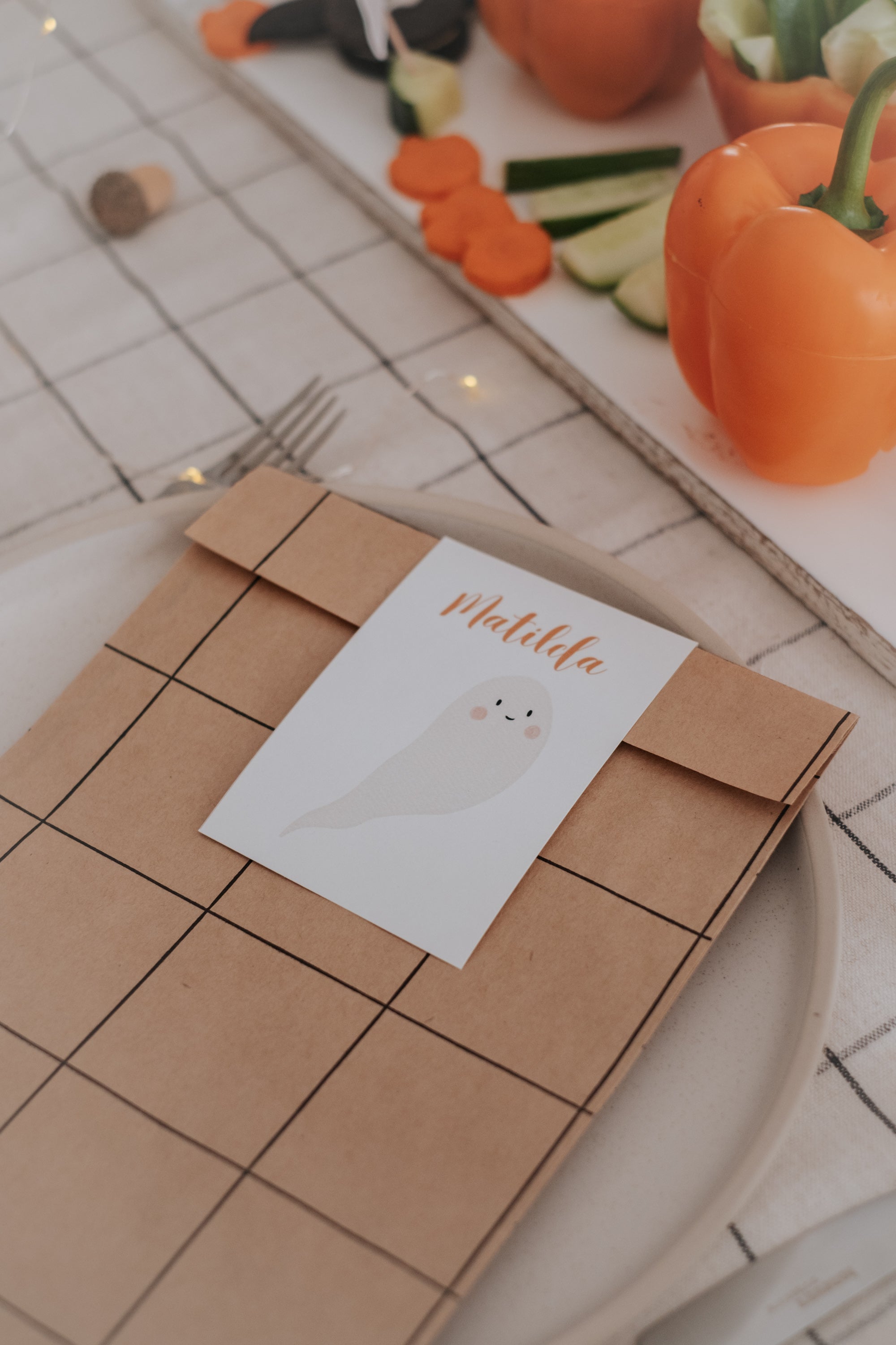Geschenktüten Halloween Kürbis & Gespenst