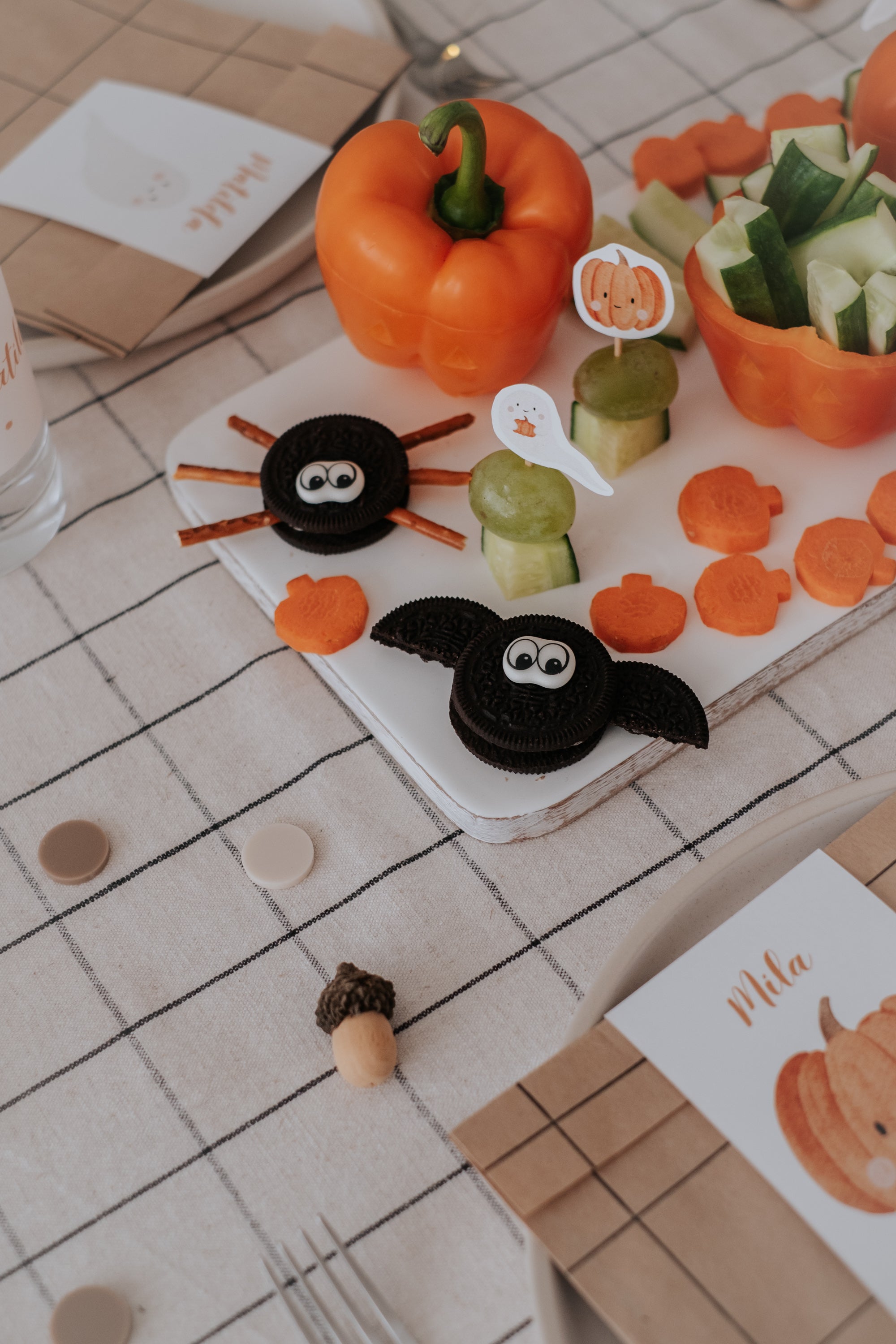 Spieße Halloween Kürbis & Gespenst