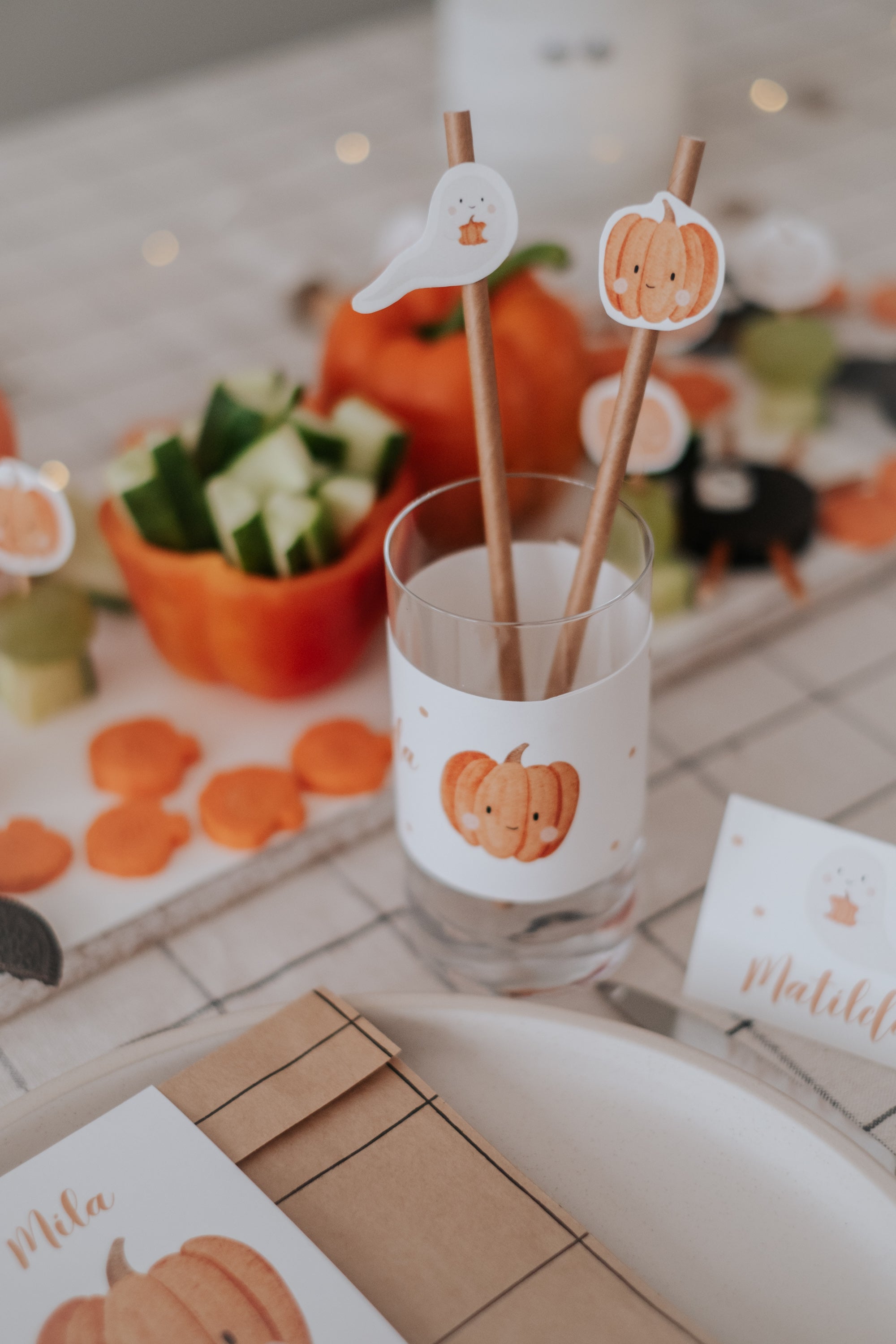 Set Halloween Kürbis & Gespenst - großes Bundle