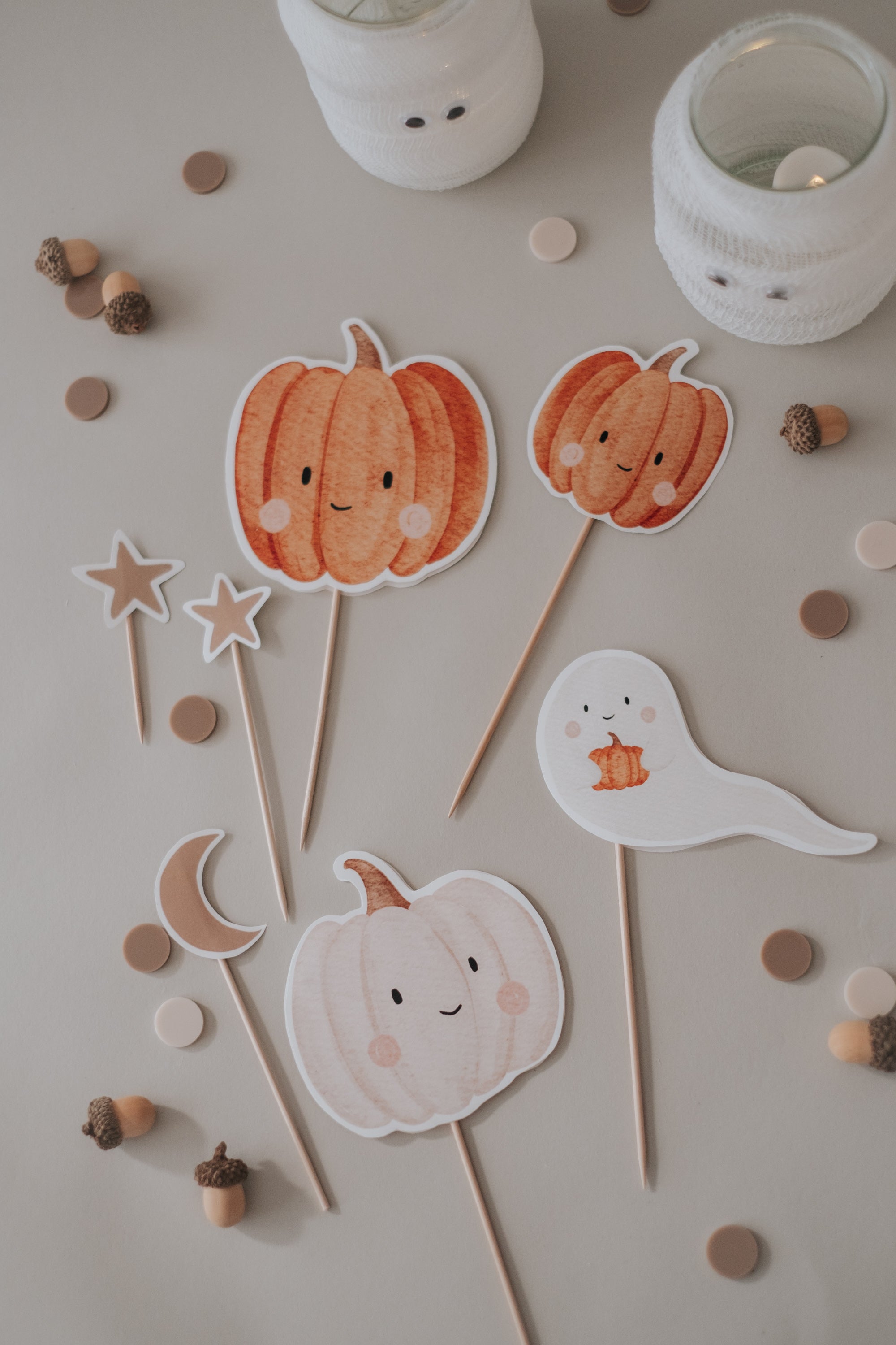 Set Halloween Kürbis & Gespenst - großes Bundle
