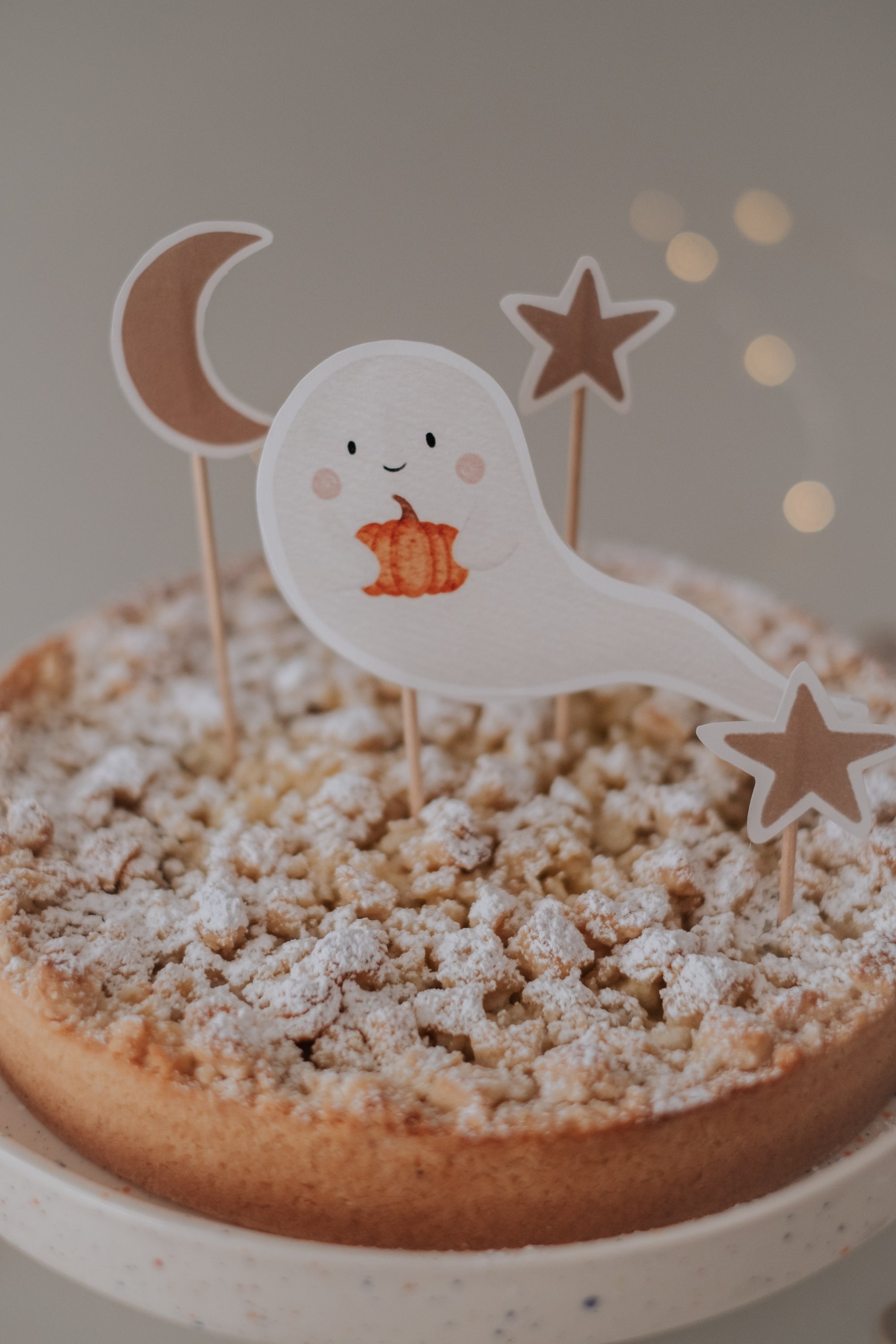 Caketopper Halloween Kürbis & Gespenst