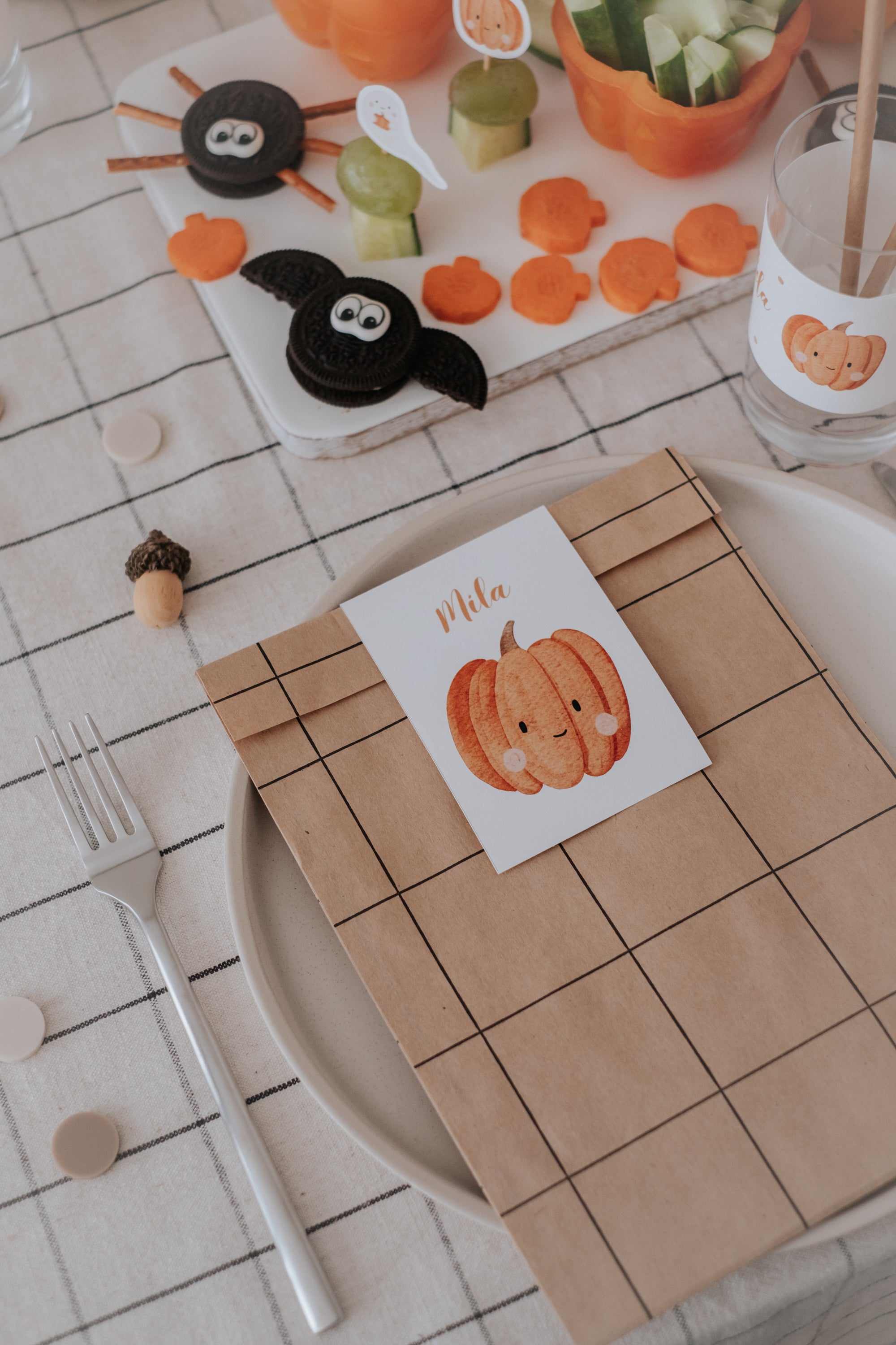 Geschenktüten Halloween Kürbis & Gespenst