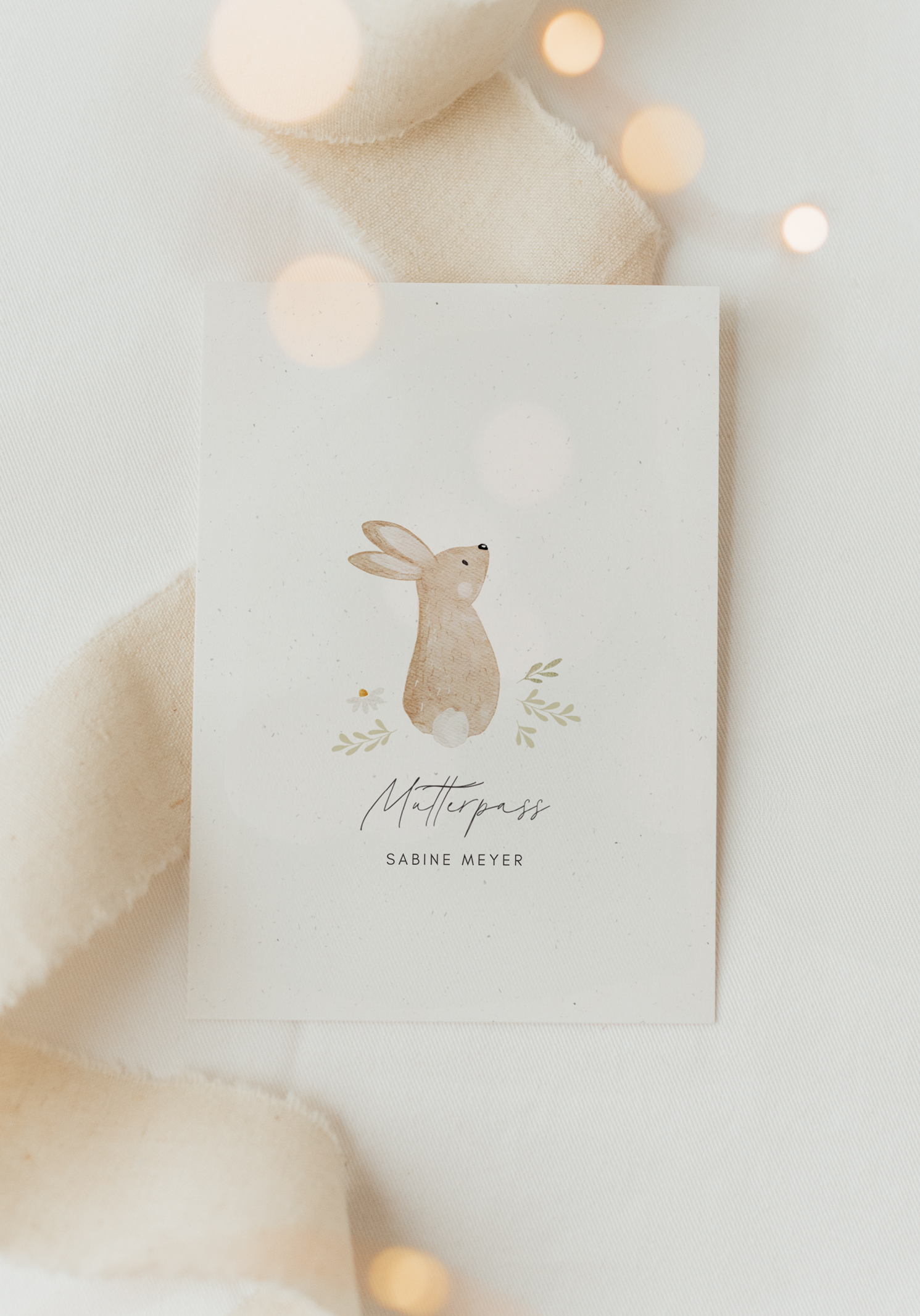 Mutterpass Hülle Hase