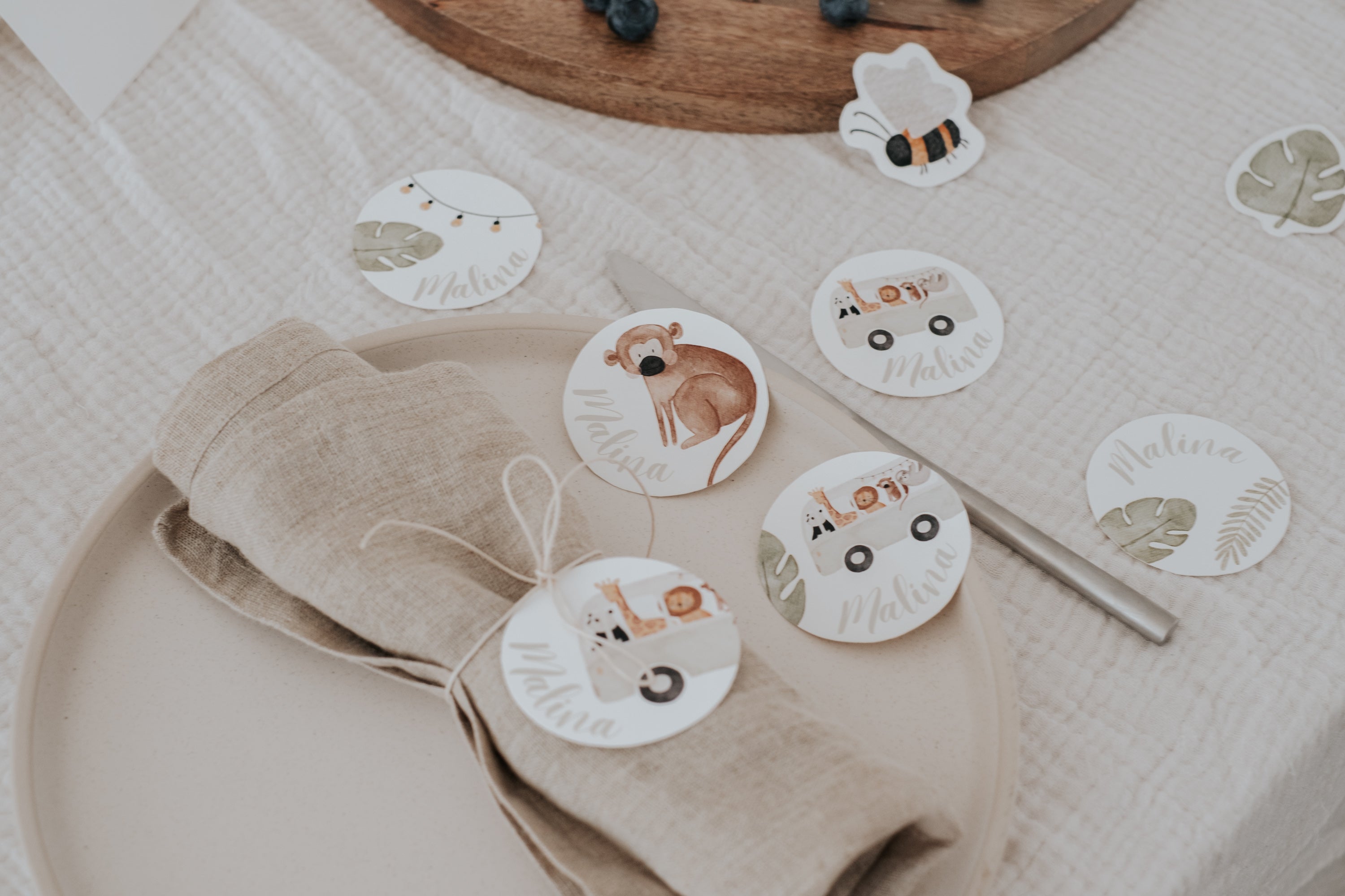 Geschenkanhänger Safaribus