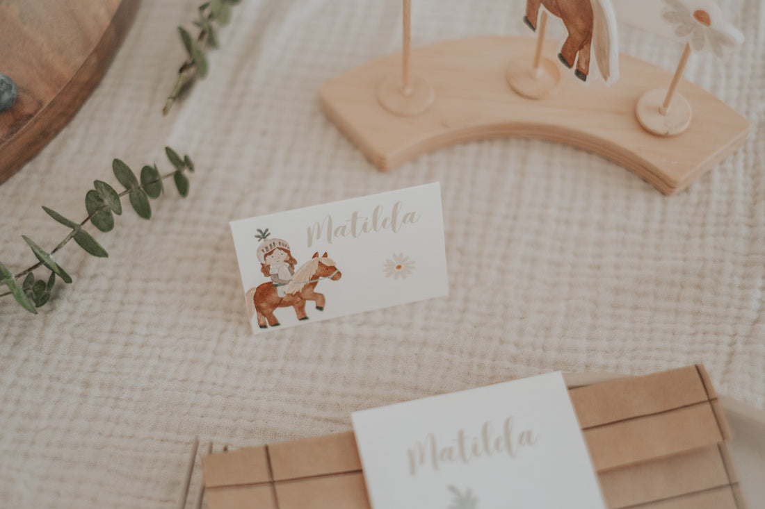 Tischkärtchen Ritter