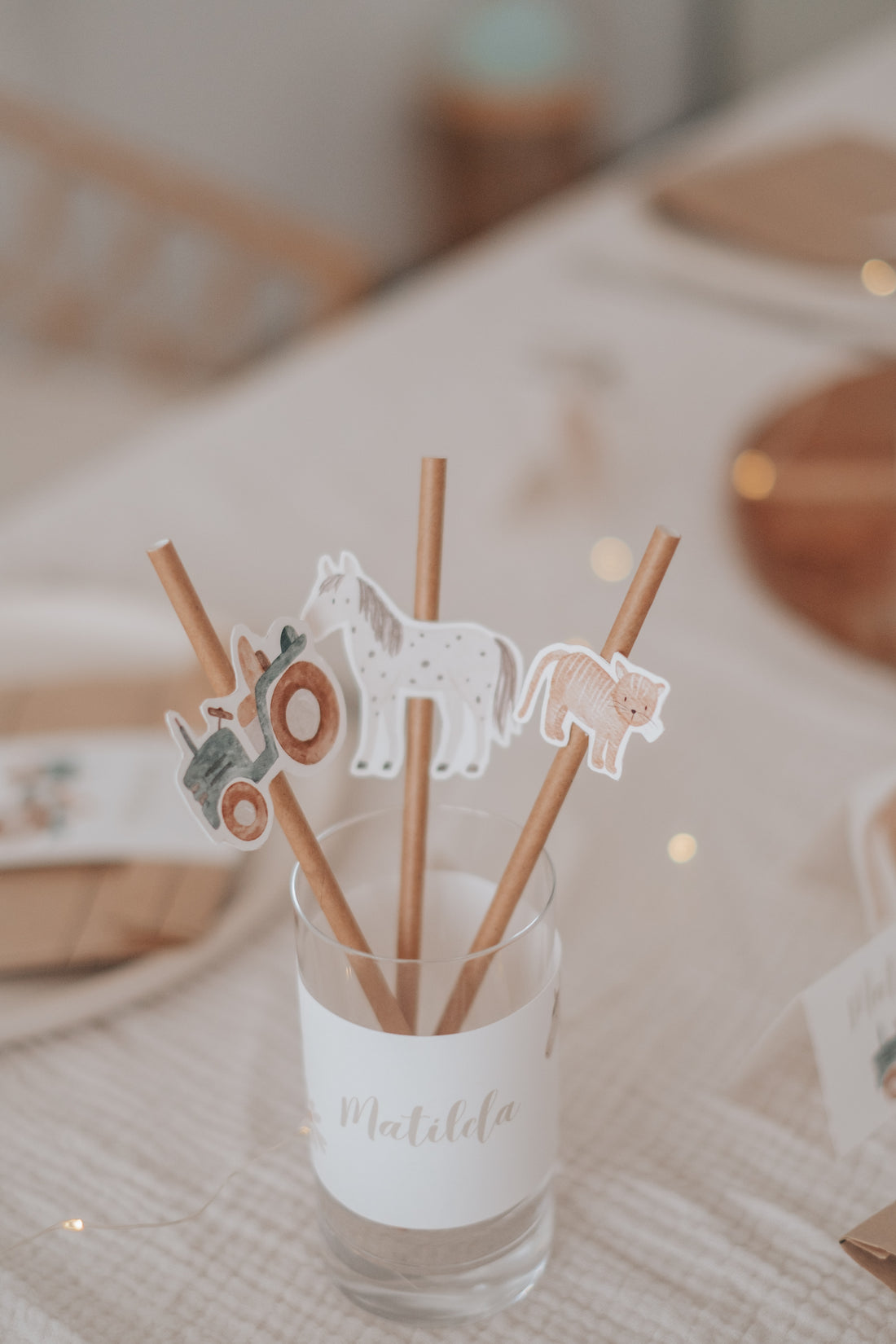 Strohhalme Bauernhof