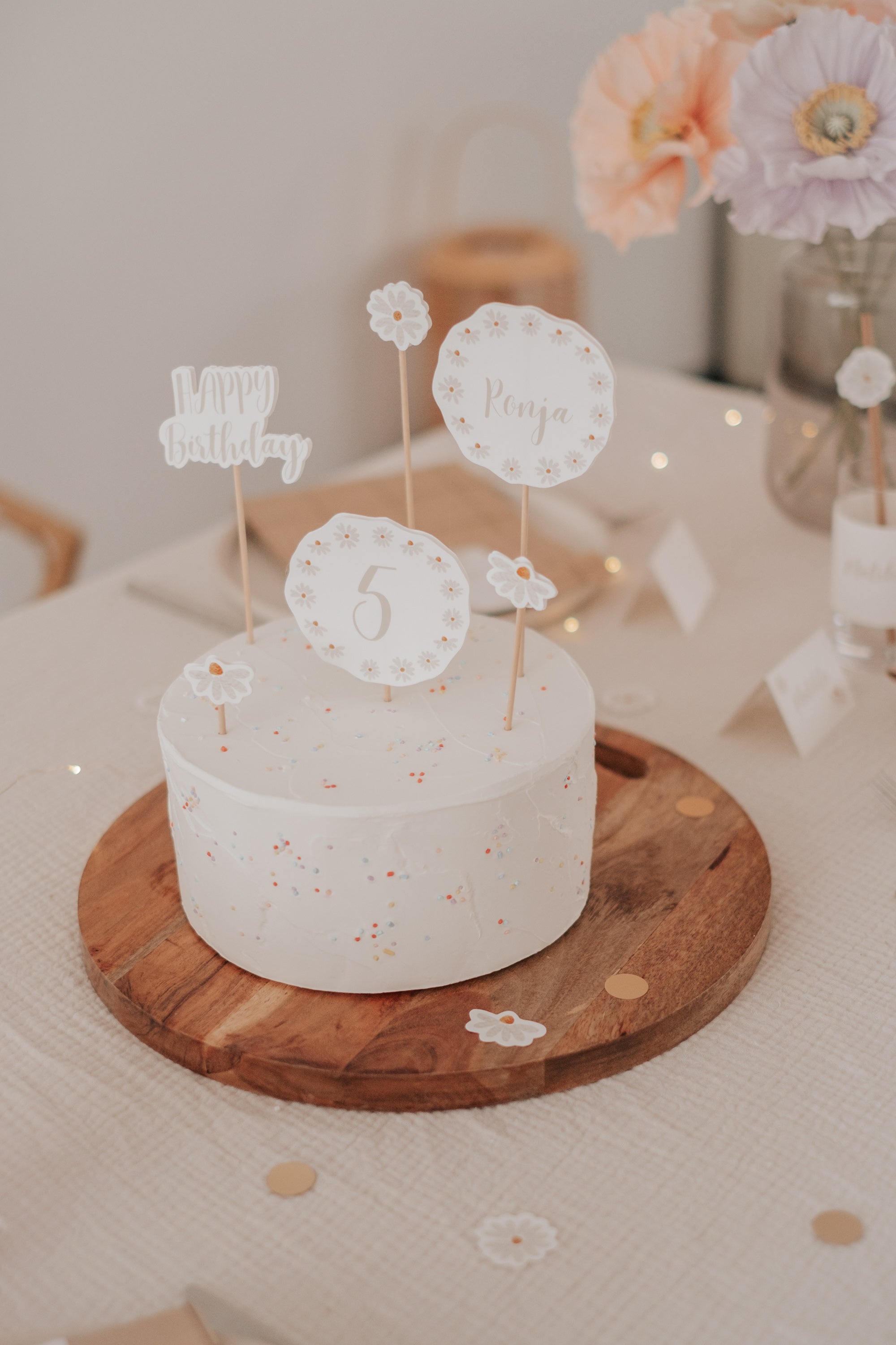 Caketopper Gänseblümchen