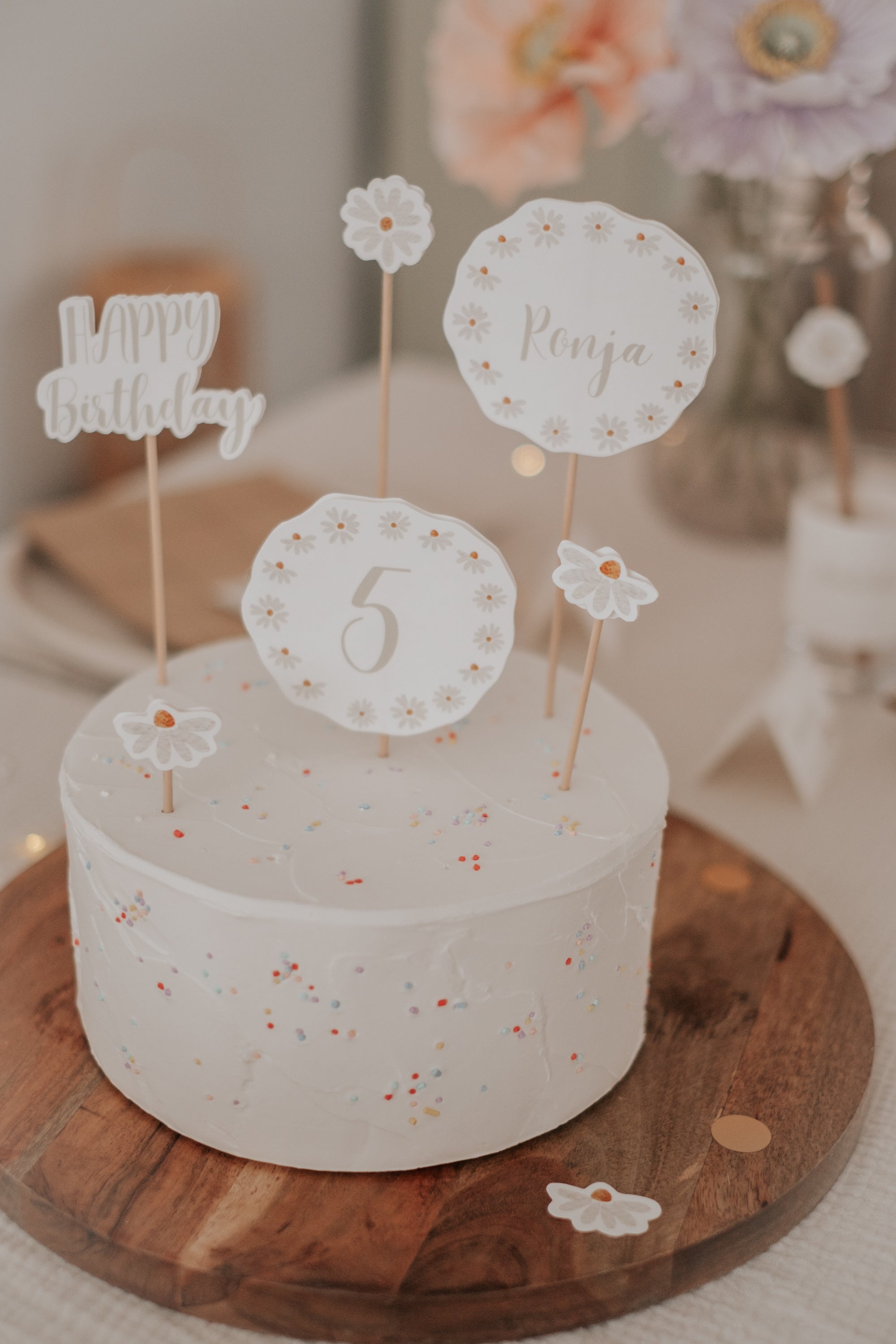 Caketopper Gänseblümchen