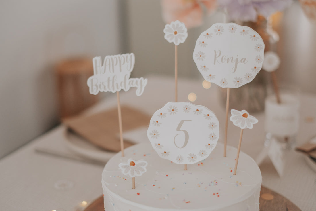 Caketopper Gänseblümchen