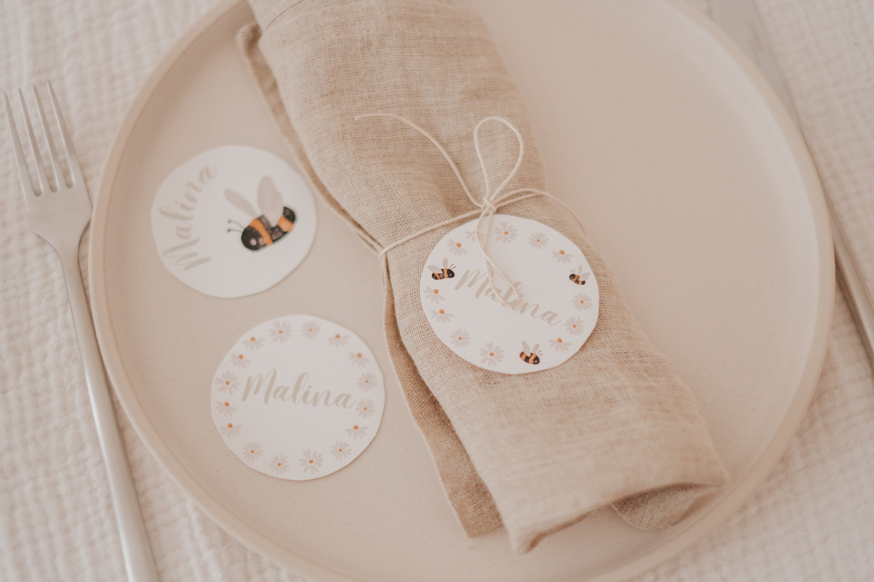 Geschenkanhänger Bienen