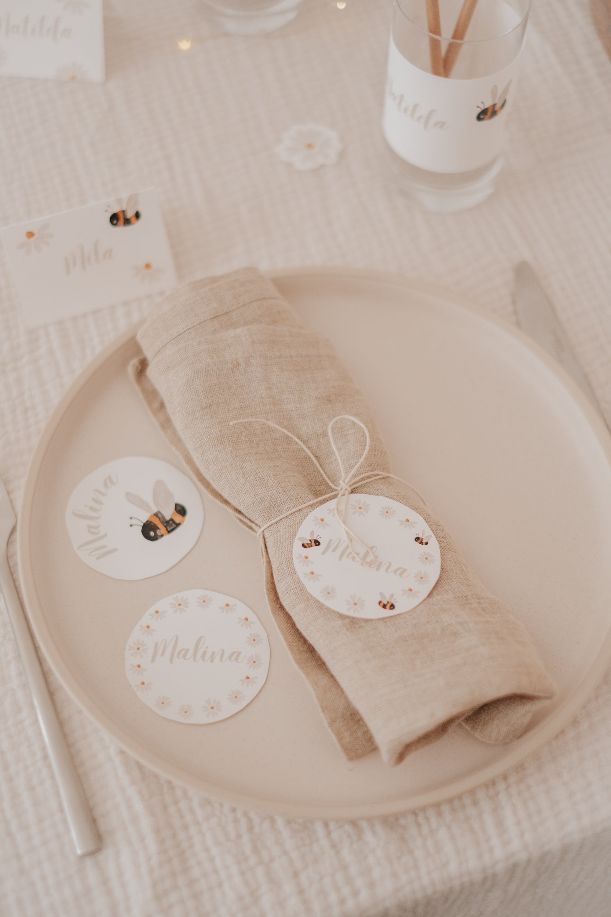 Geschenkanhänger Bienen