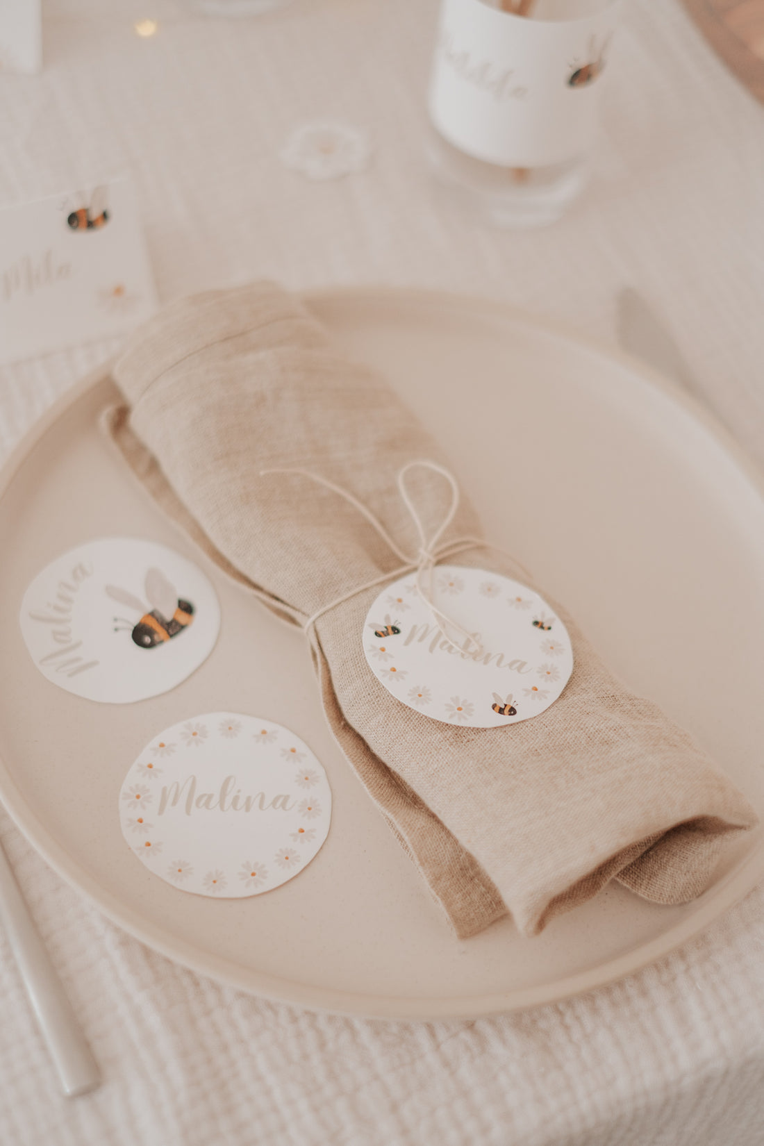 Geschenkanhänger Bienen