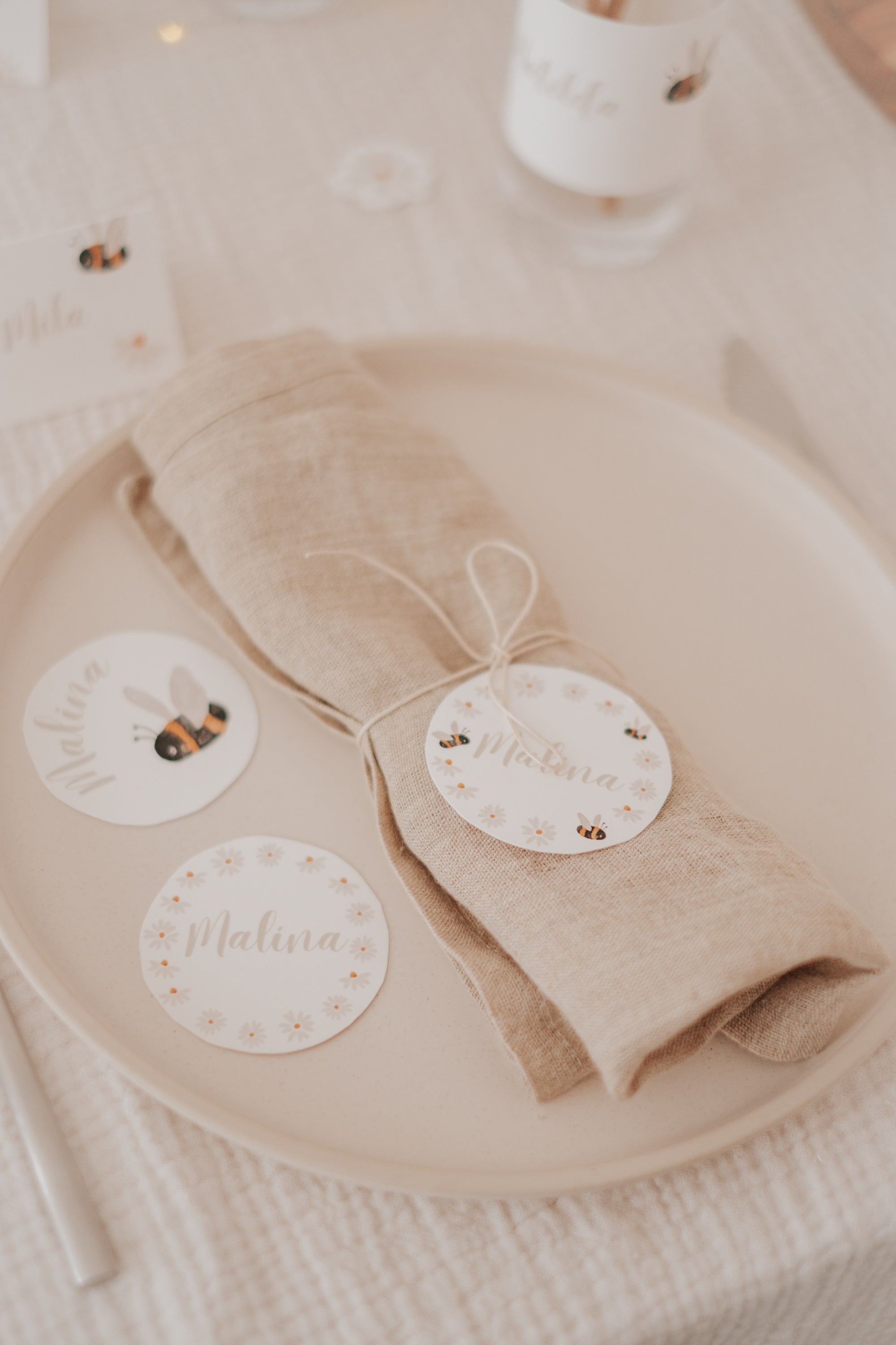 Geschenkanhänger Bienen