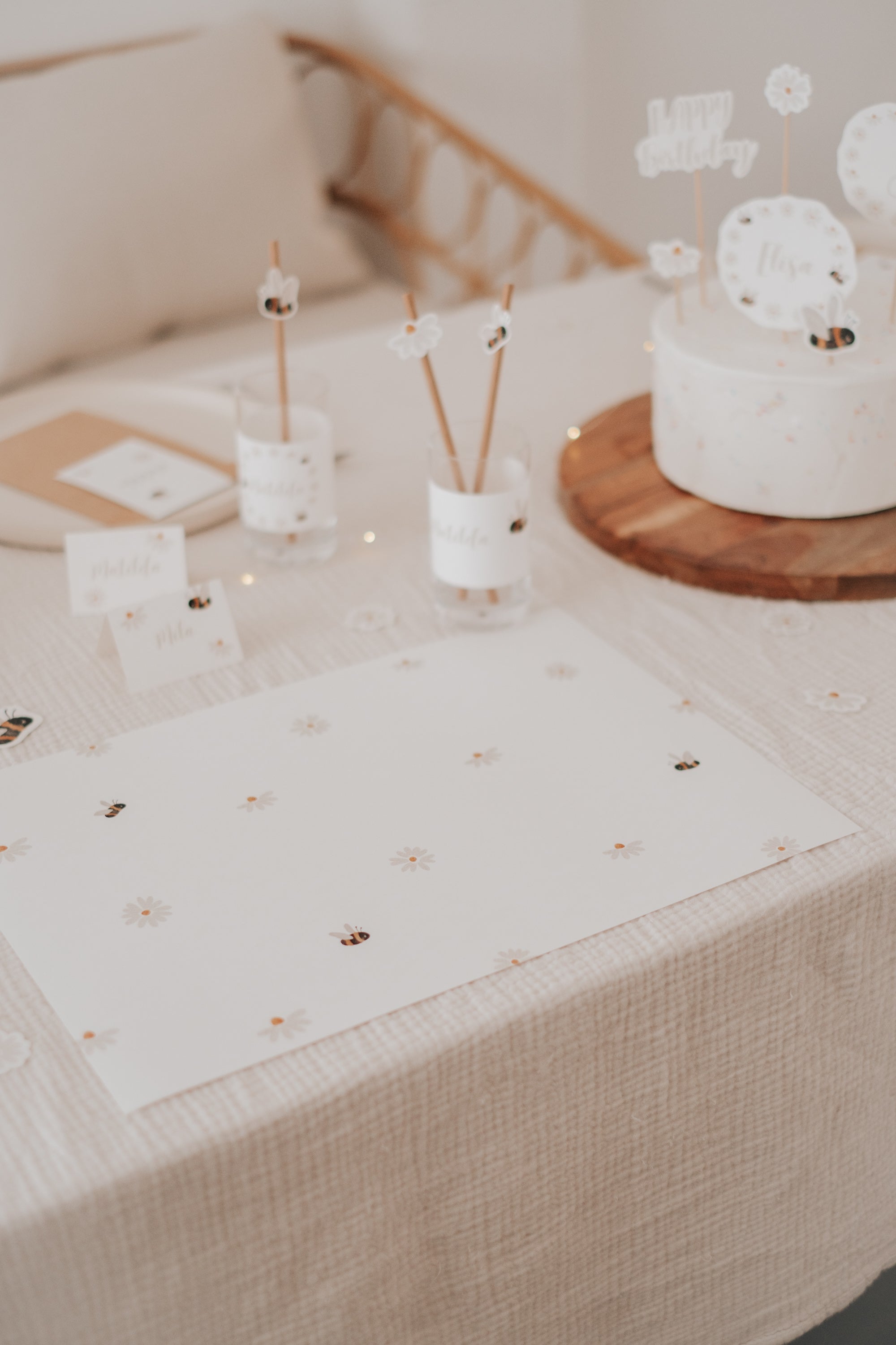 Tischset Bienen