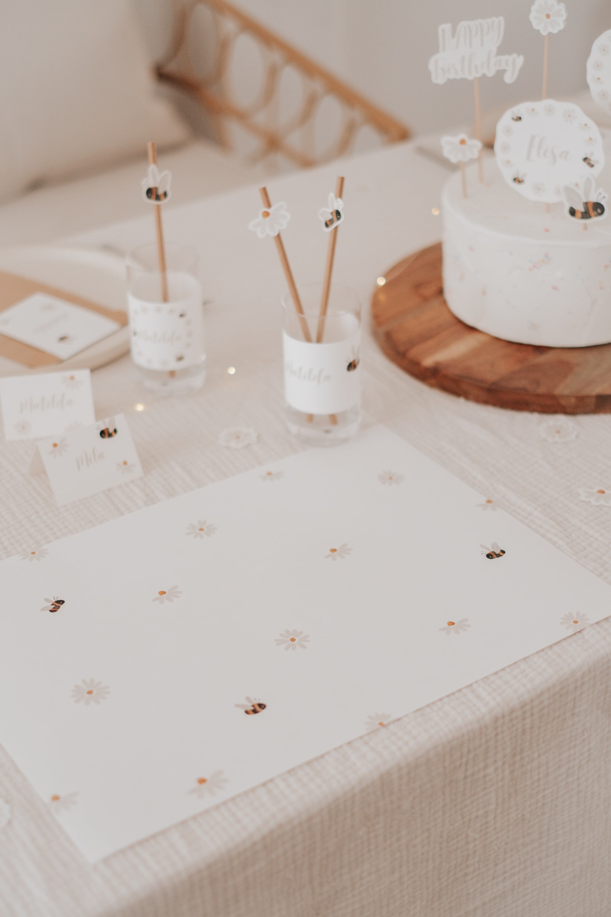 Tischset Bienen