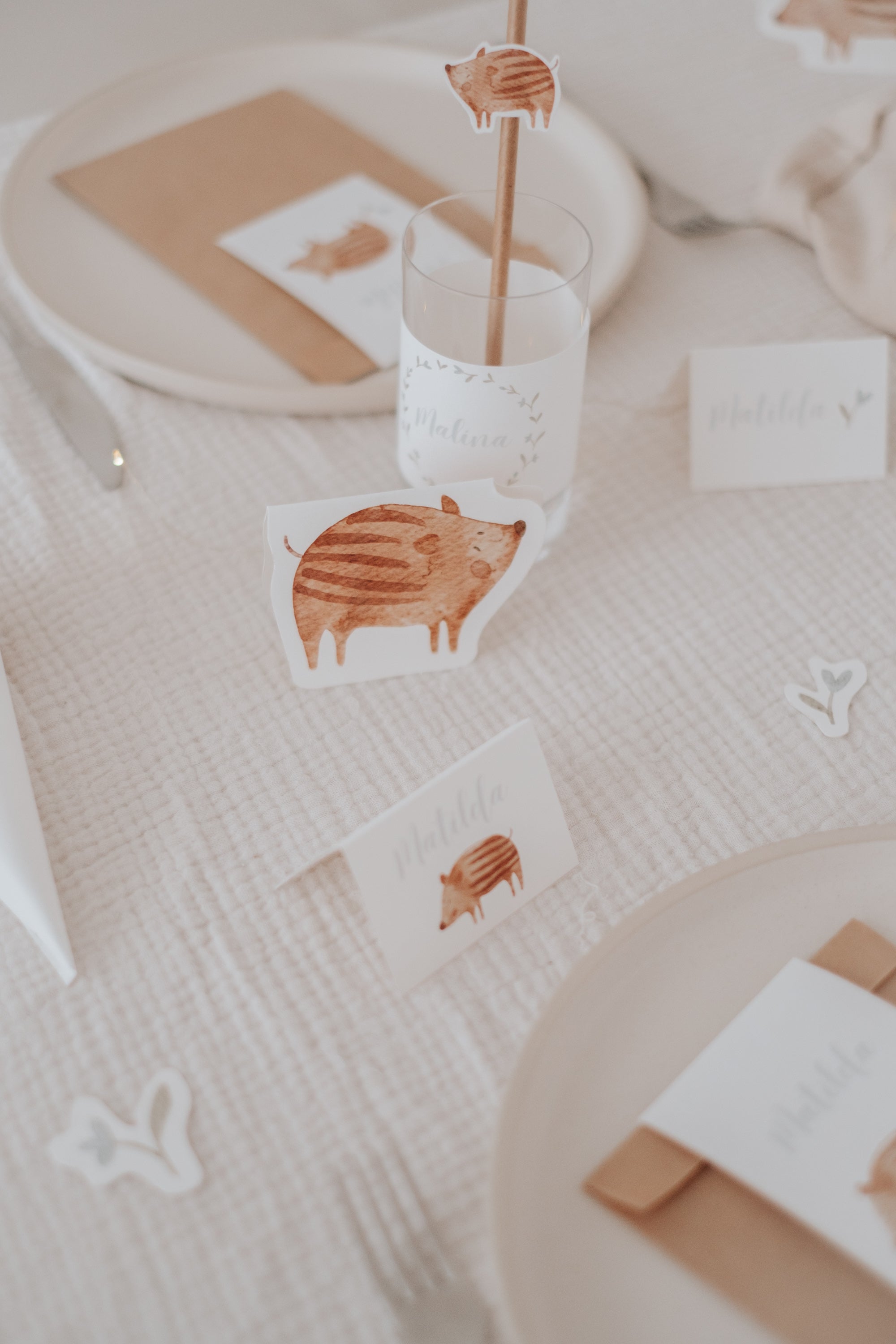 Tischdeko Frischlinge