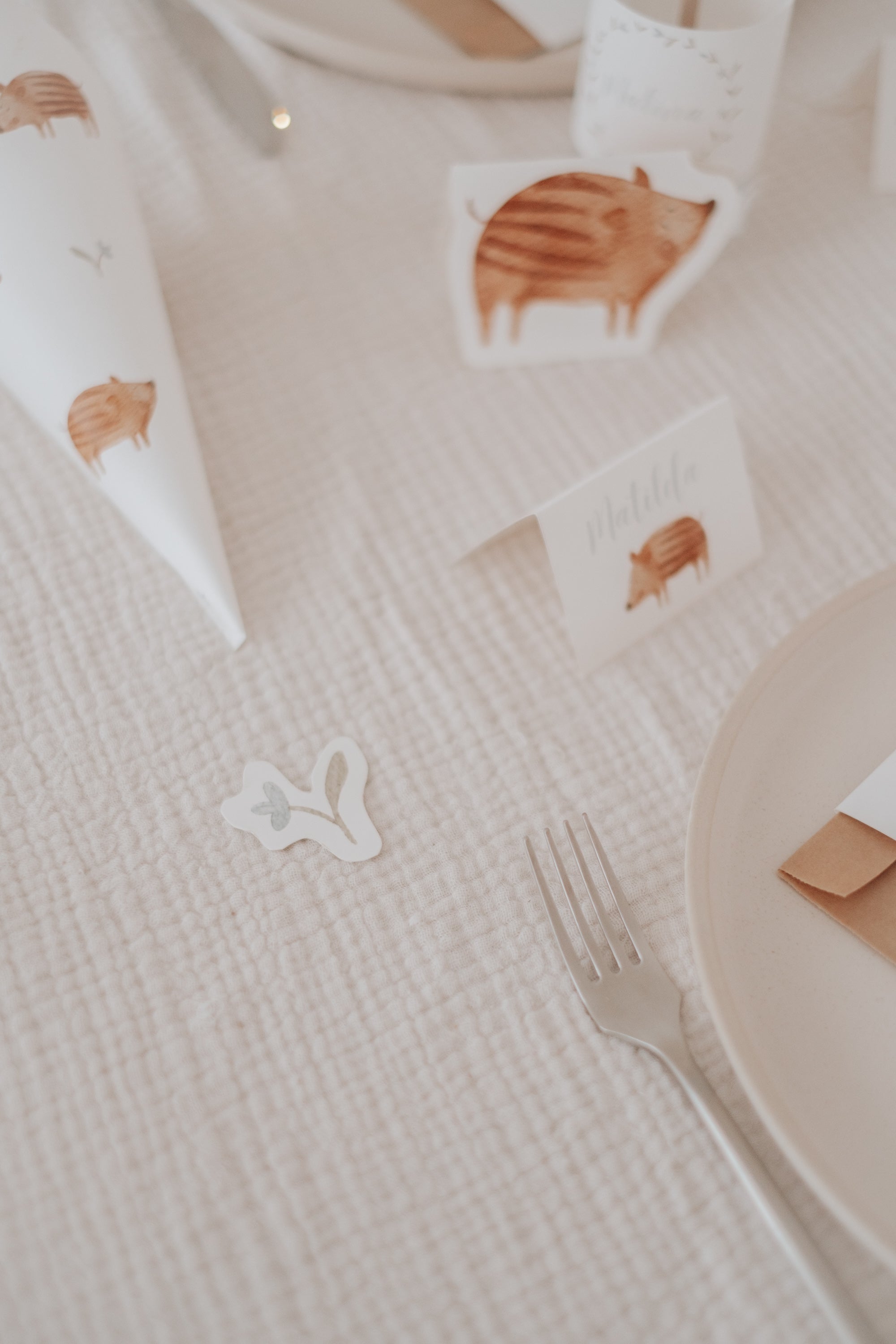 Tischdeko Frischlinge