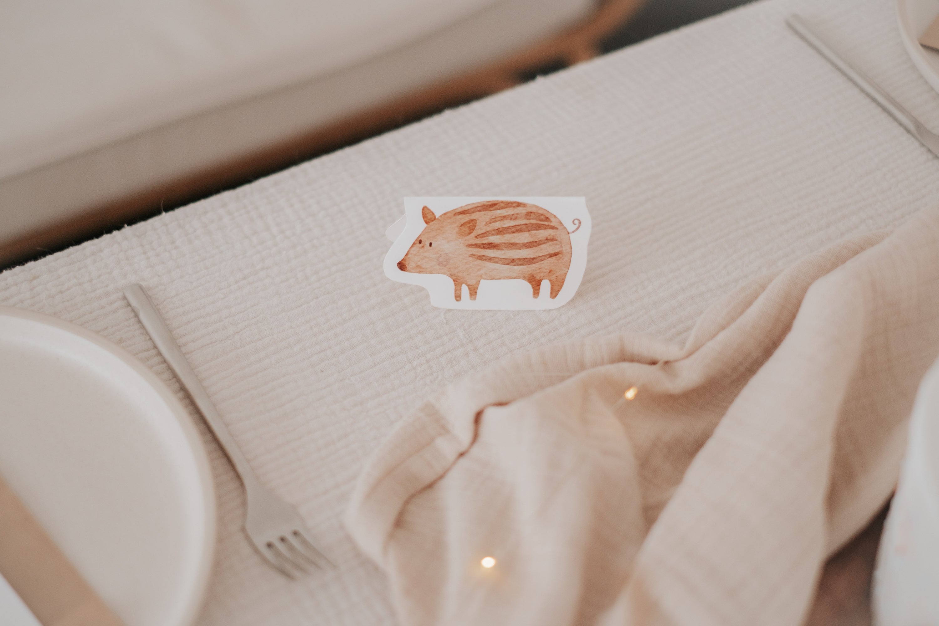 Tischdeko Frischlinge