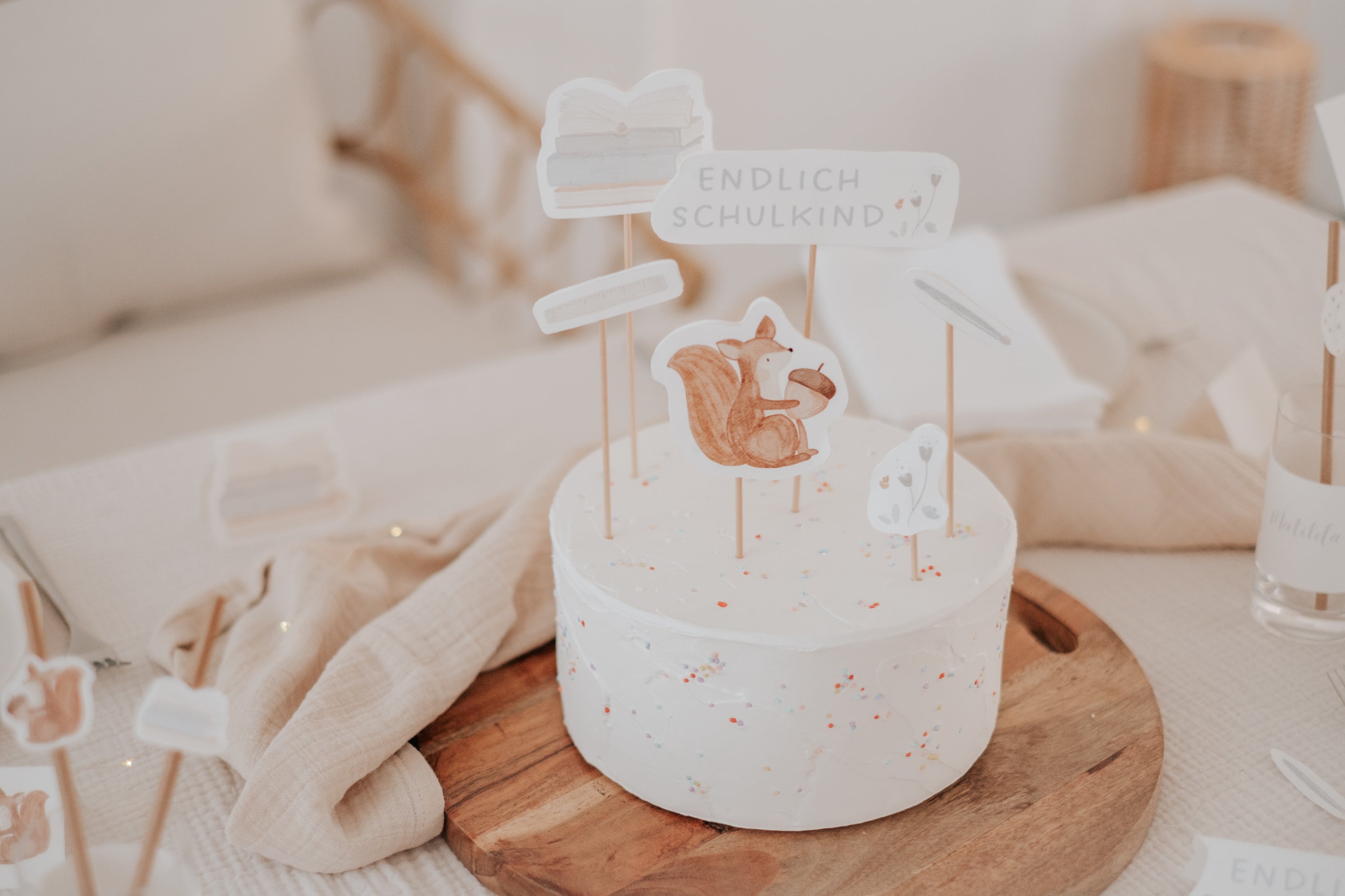 Caketopper Schulanfang Eichhörnchen