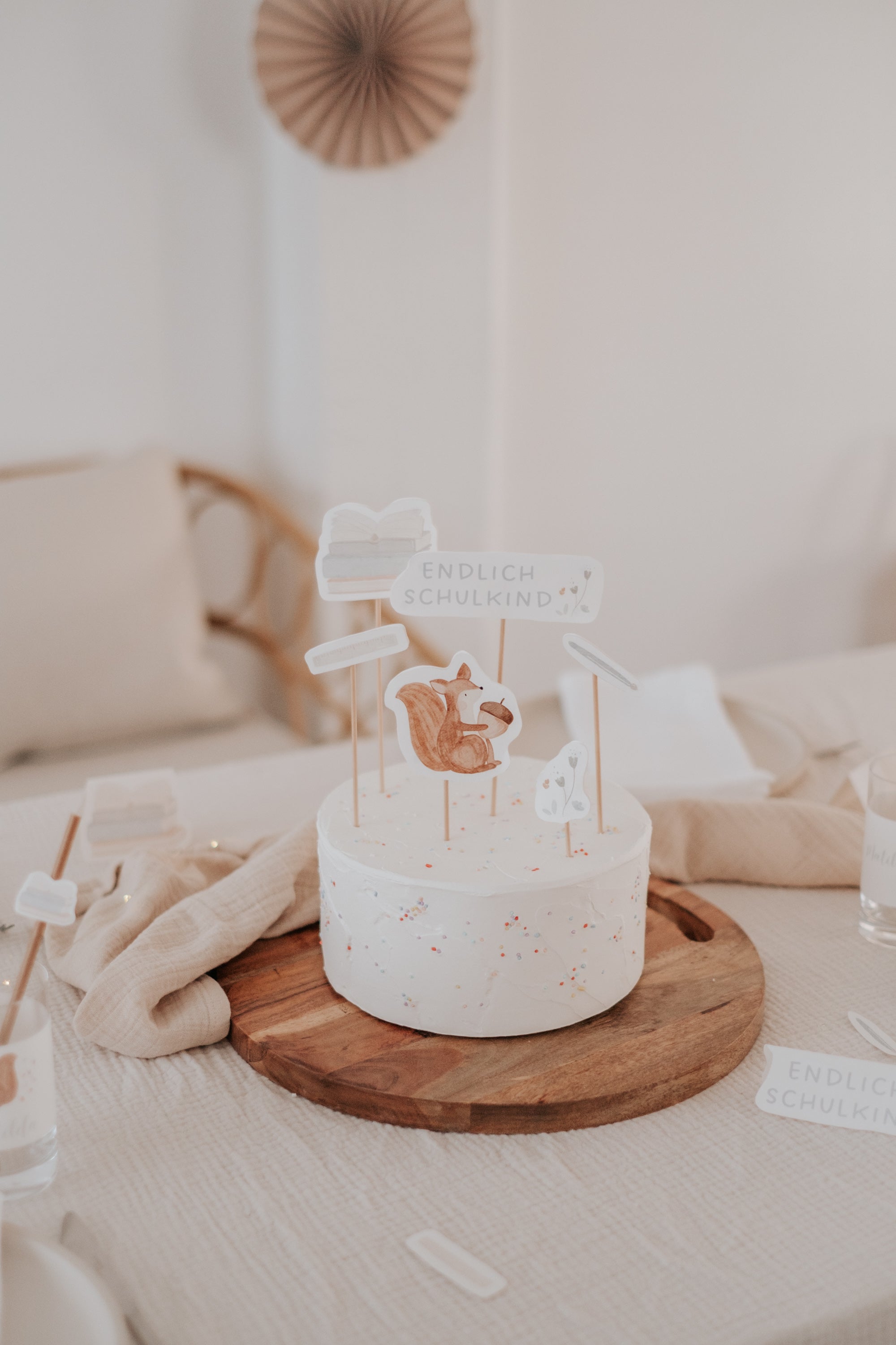 Caketopper Schulanfang Eichhörnchen