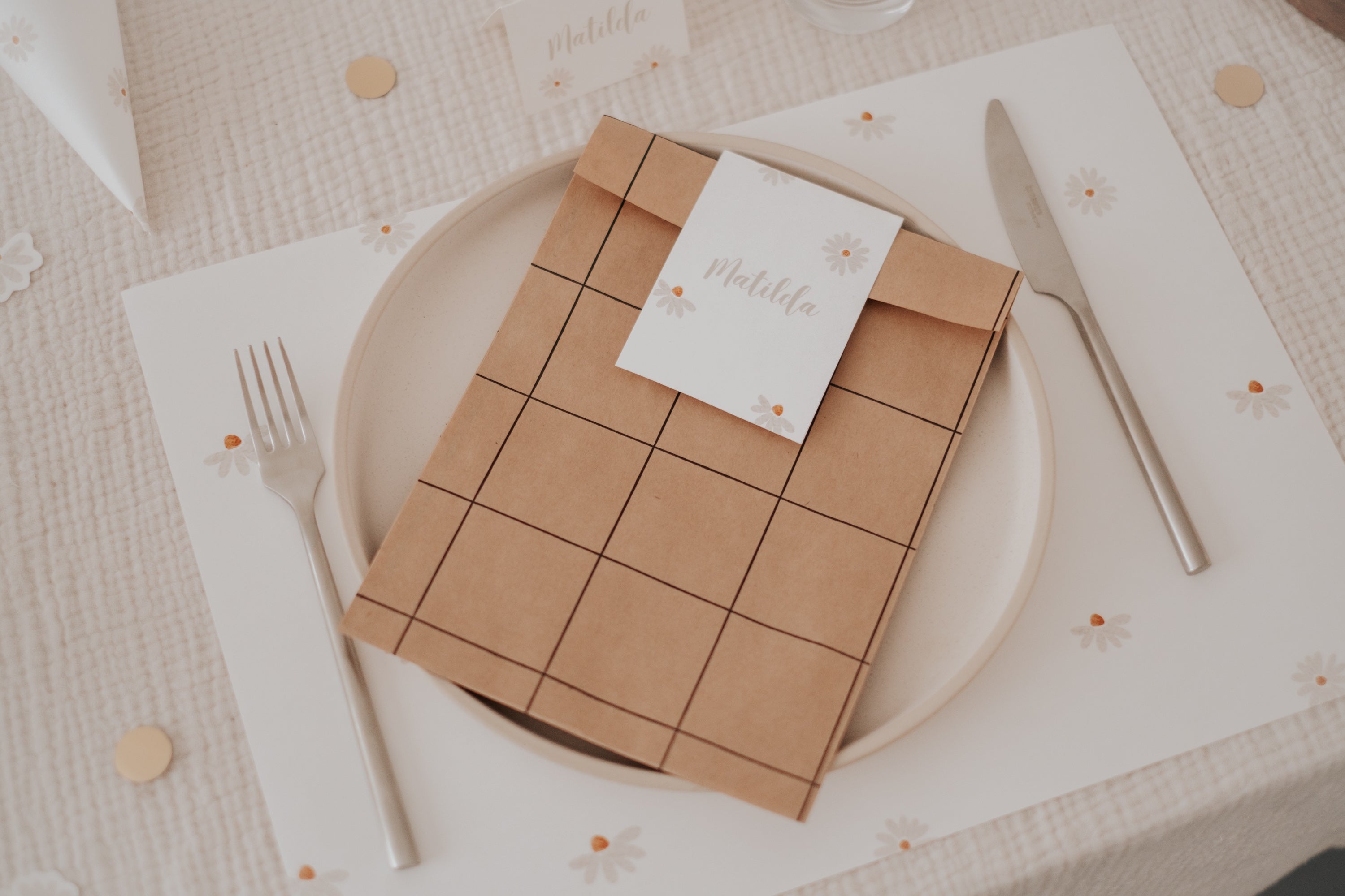 Geschenktüten Gänseblümchen