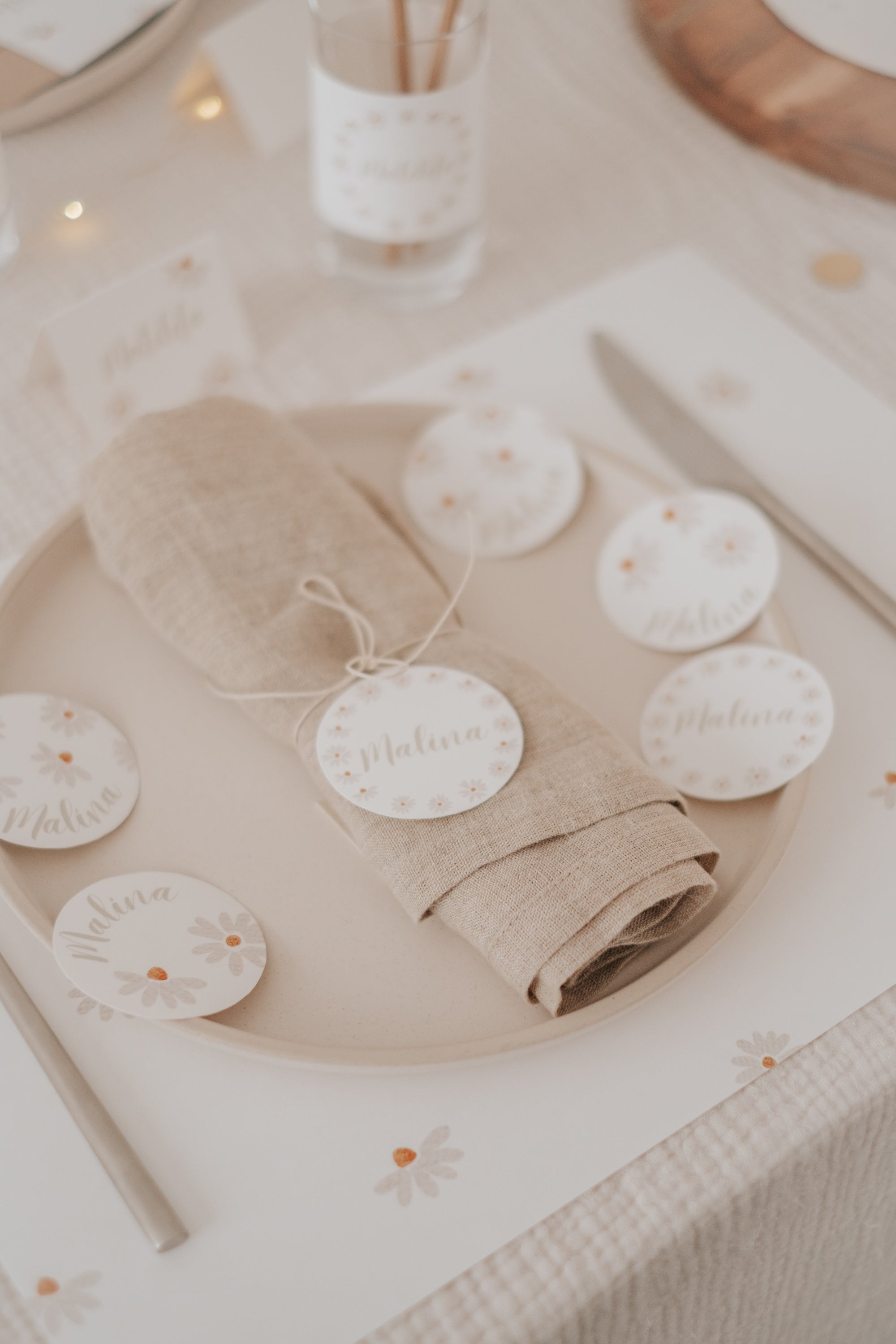 Geschenkanhänger Gänseblümchen