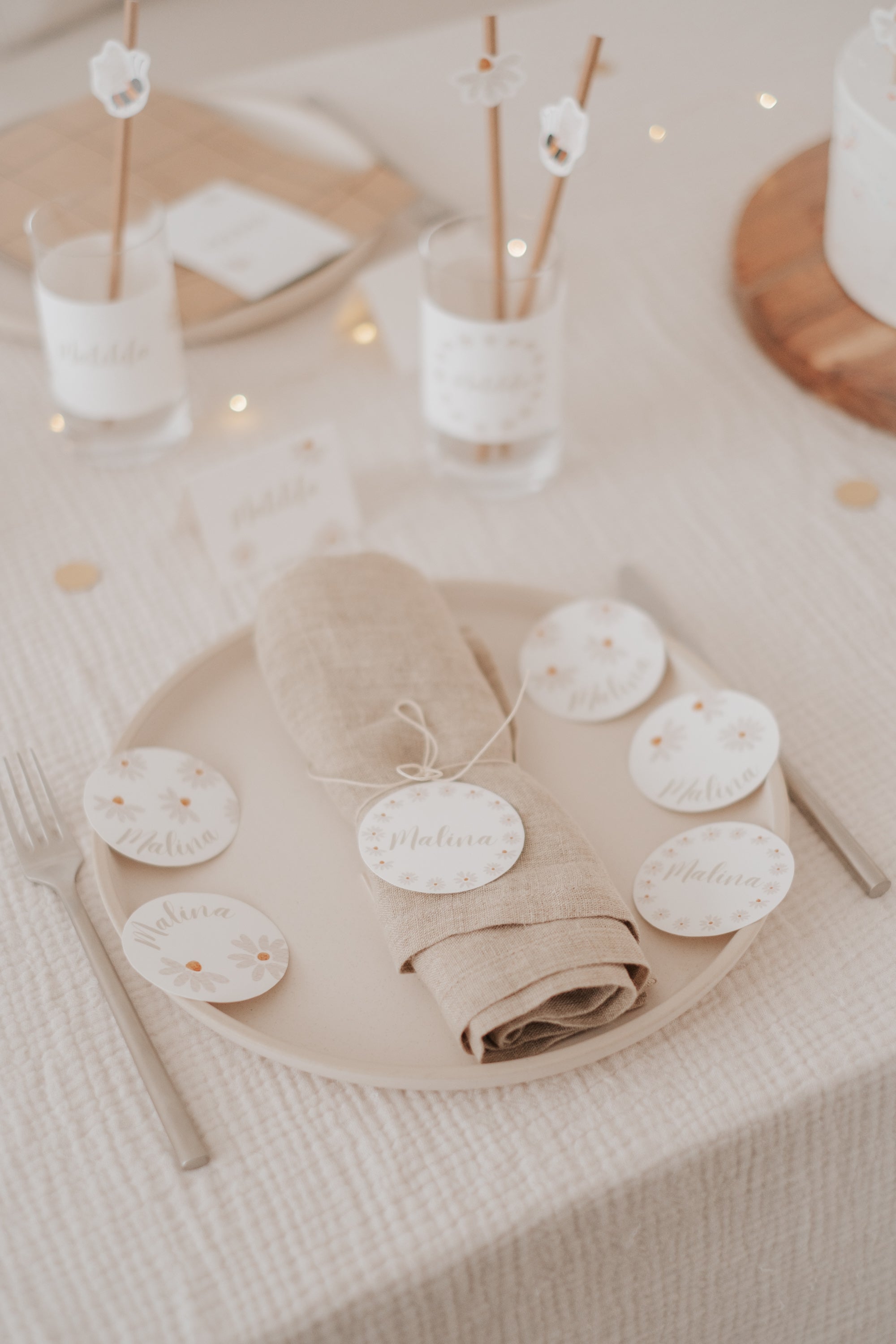 Geschenkanhänger Gänseblümchen