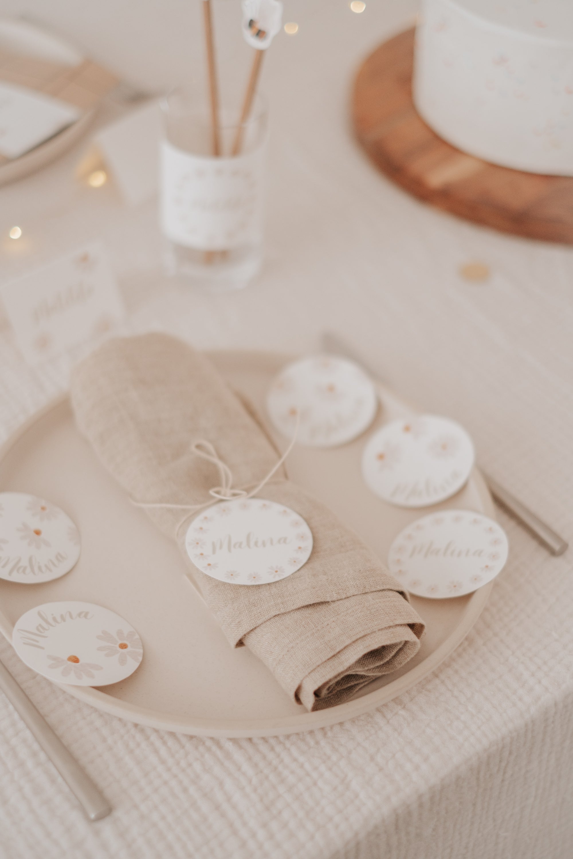 Geschenkanhänger Gänseblümchen