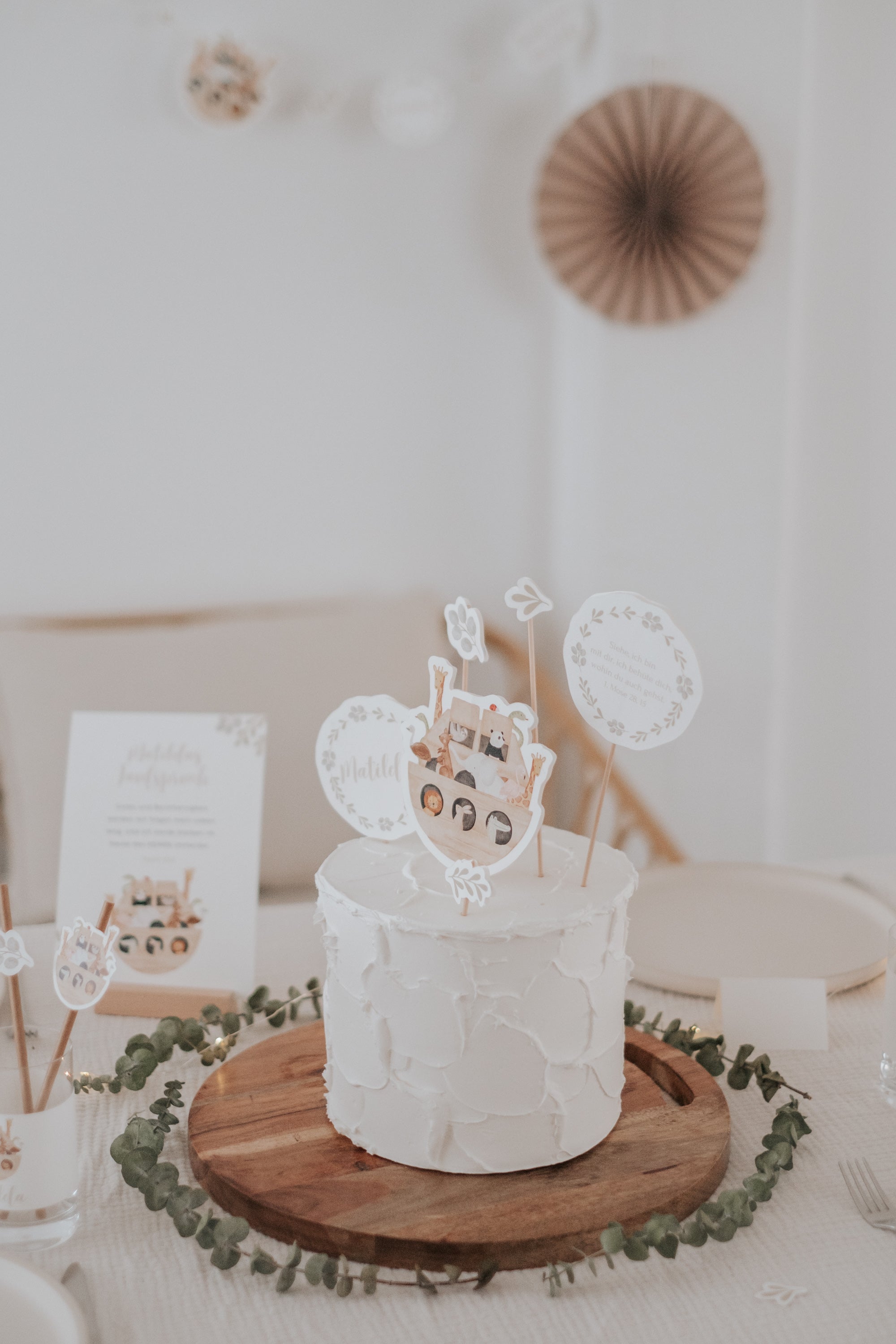 Caketopper Taufe Arche Noah