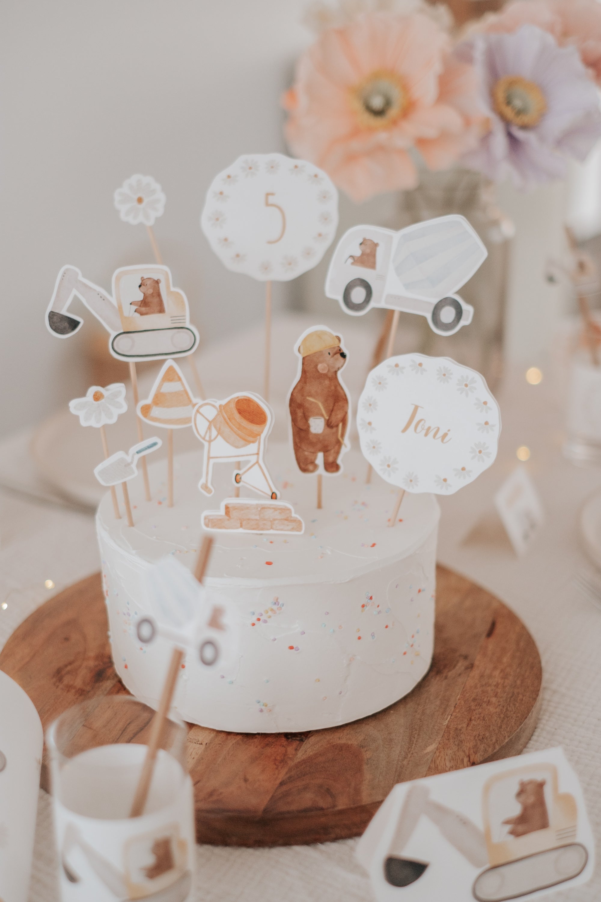 Caketopper Baustelle