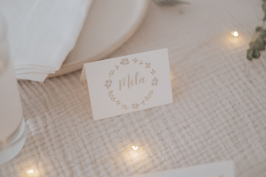 Tischkärtchen Taufe Arche Noah