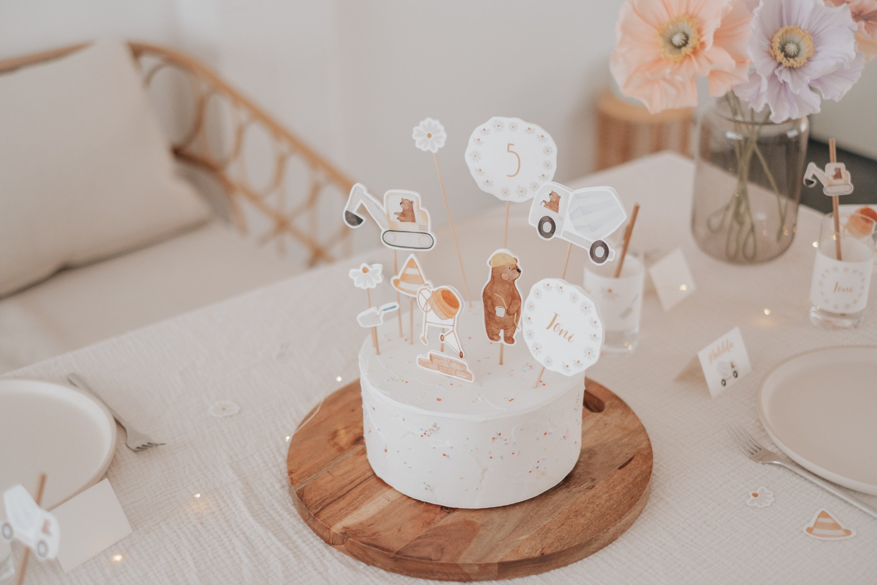 Caketopper Baustelle