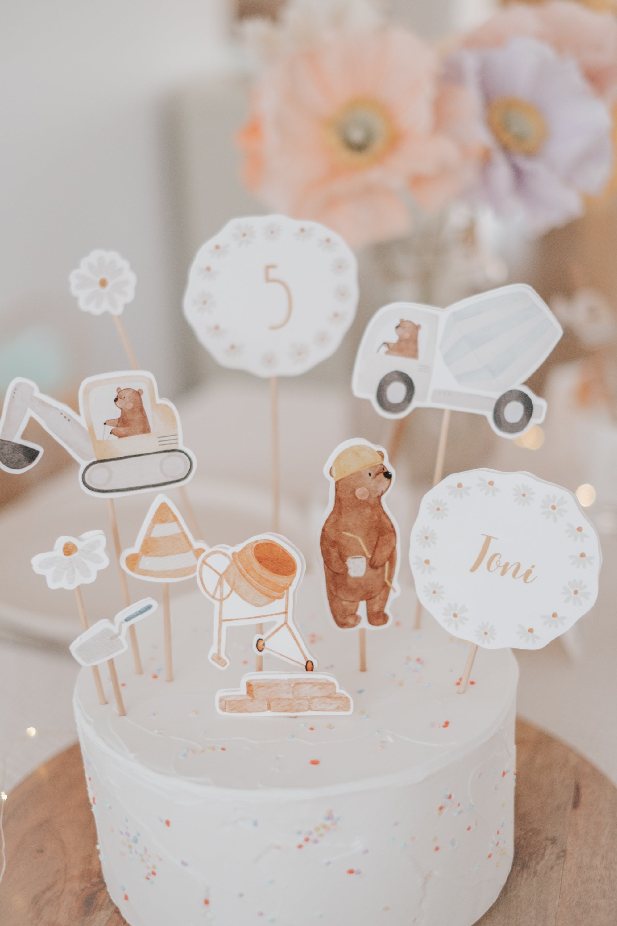 Caketopper Baustelle
