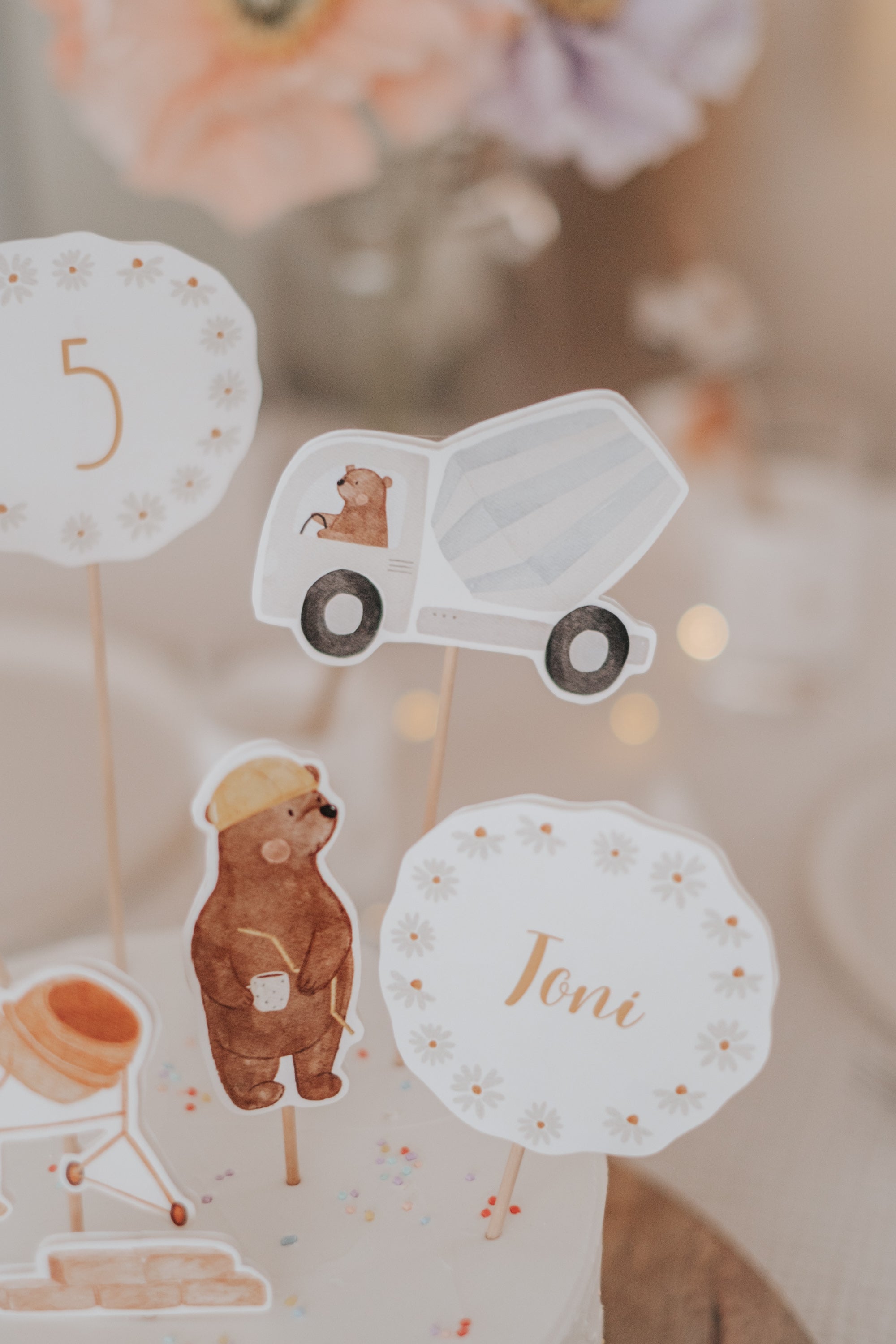 Caketopper Baustelle