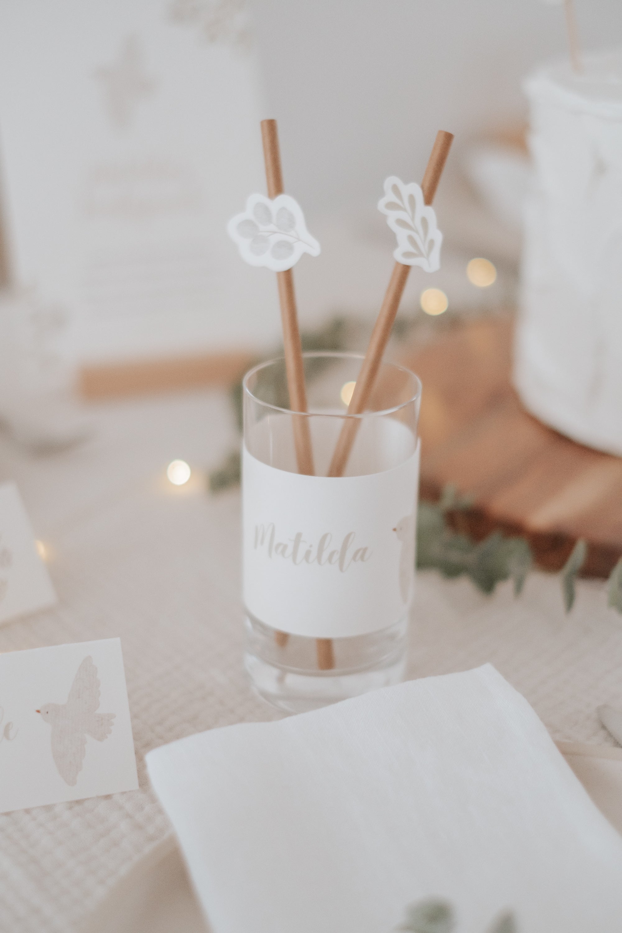 Banderolen Taufe Taube