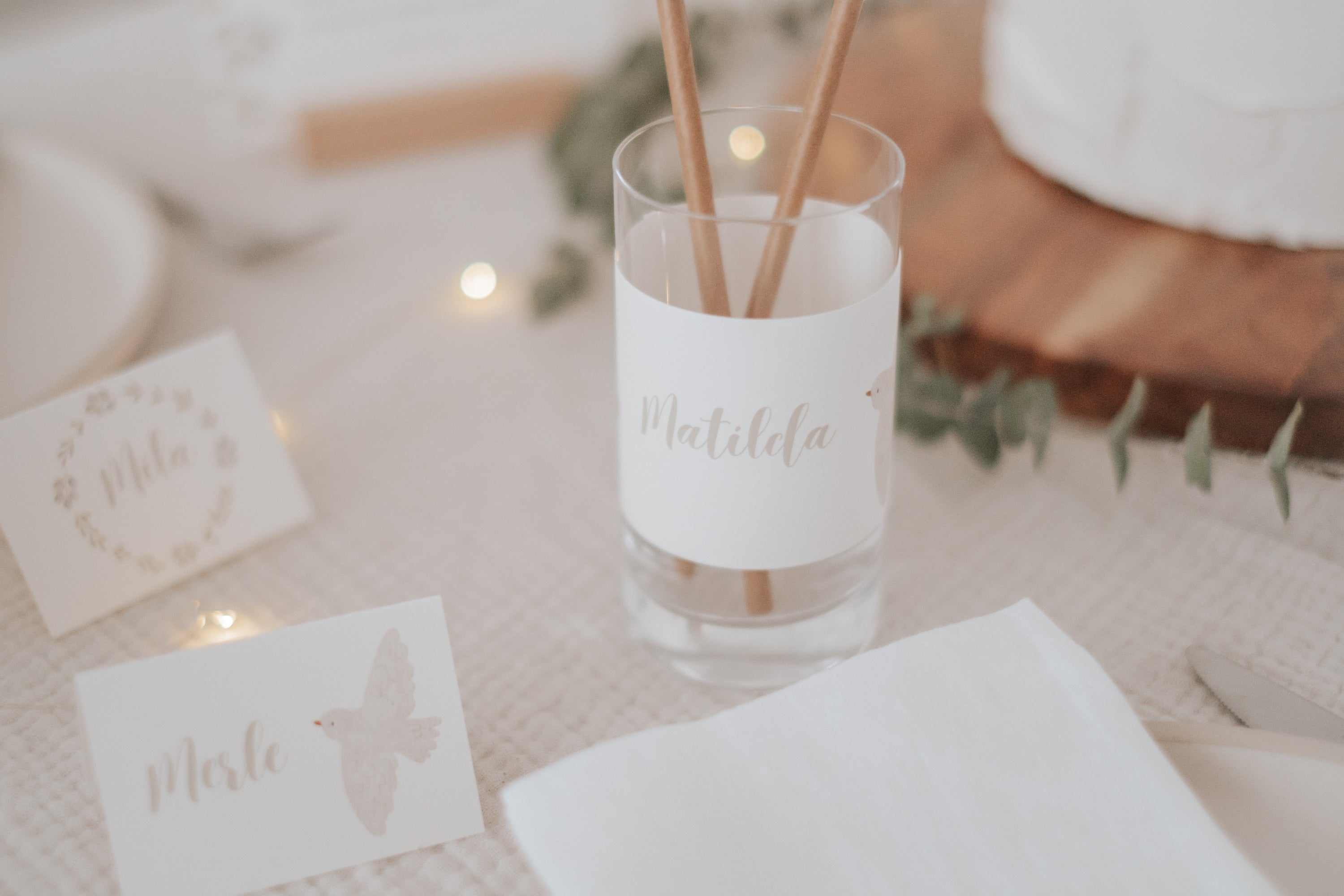 Banderolen Taufe Taube