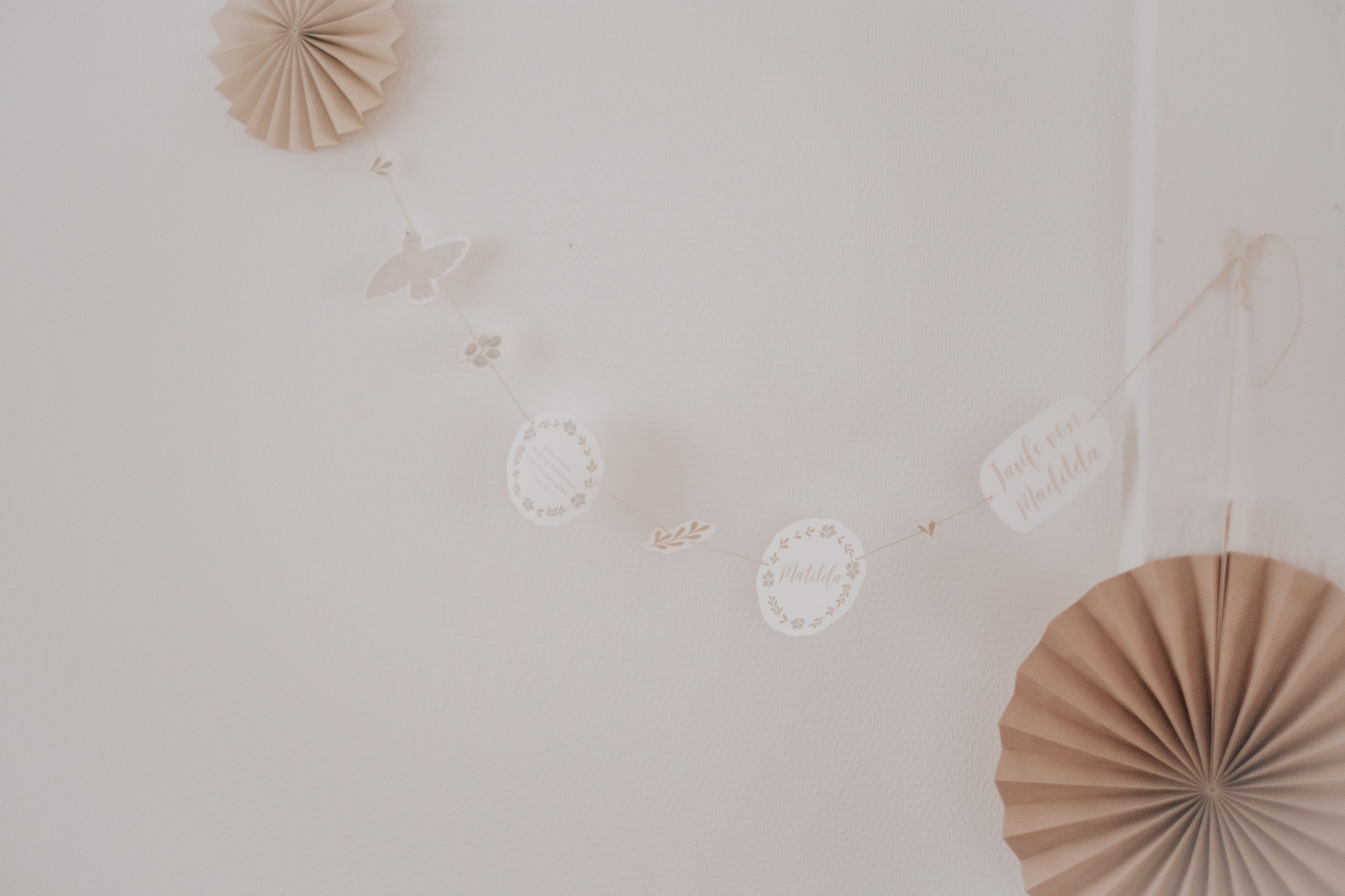 Girlande Taufe Taube