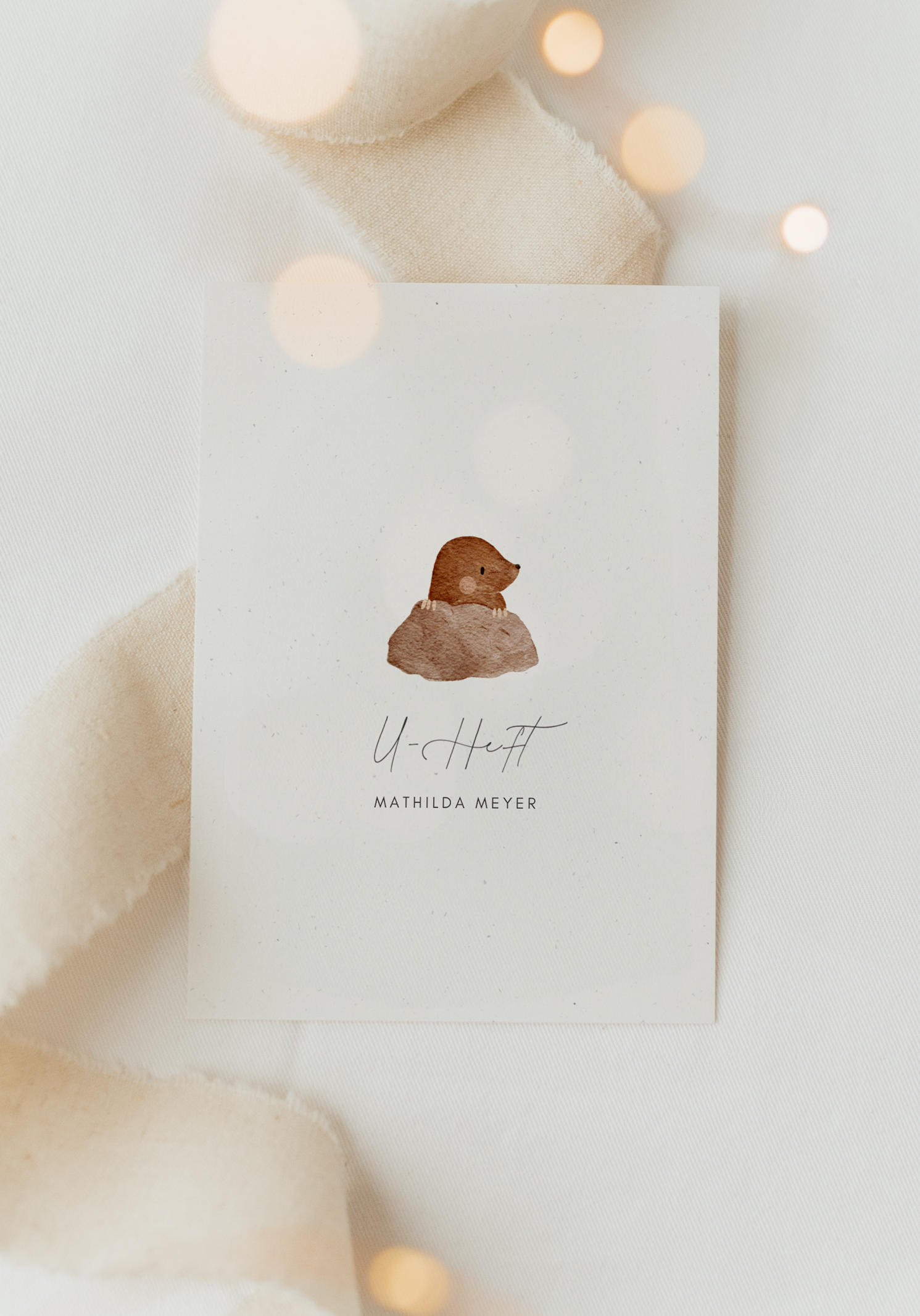 U-Heft Hülle Maulwurf