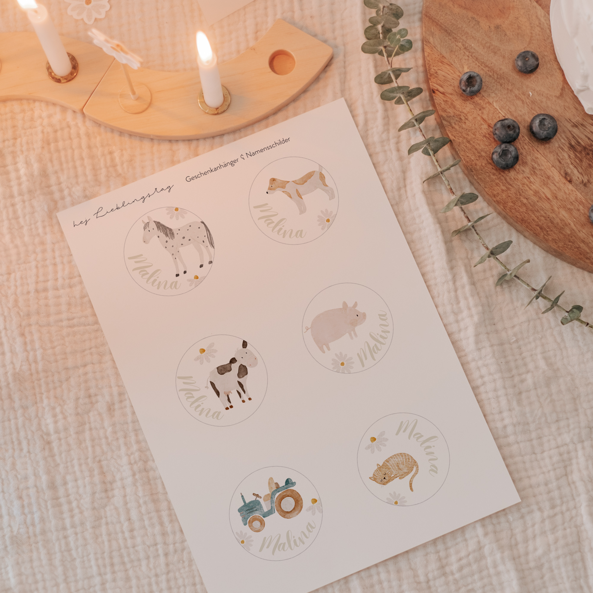 Geschenkanhänger Bauernhof