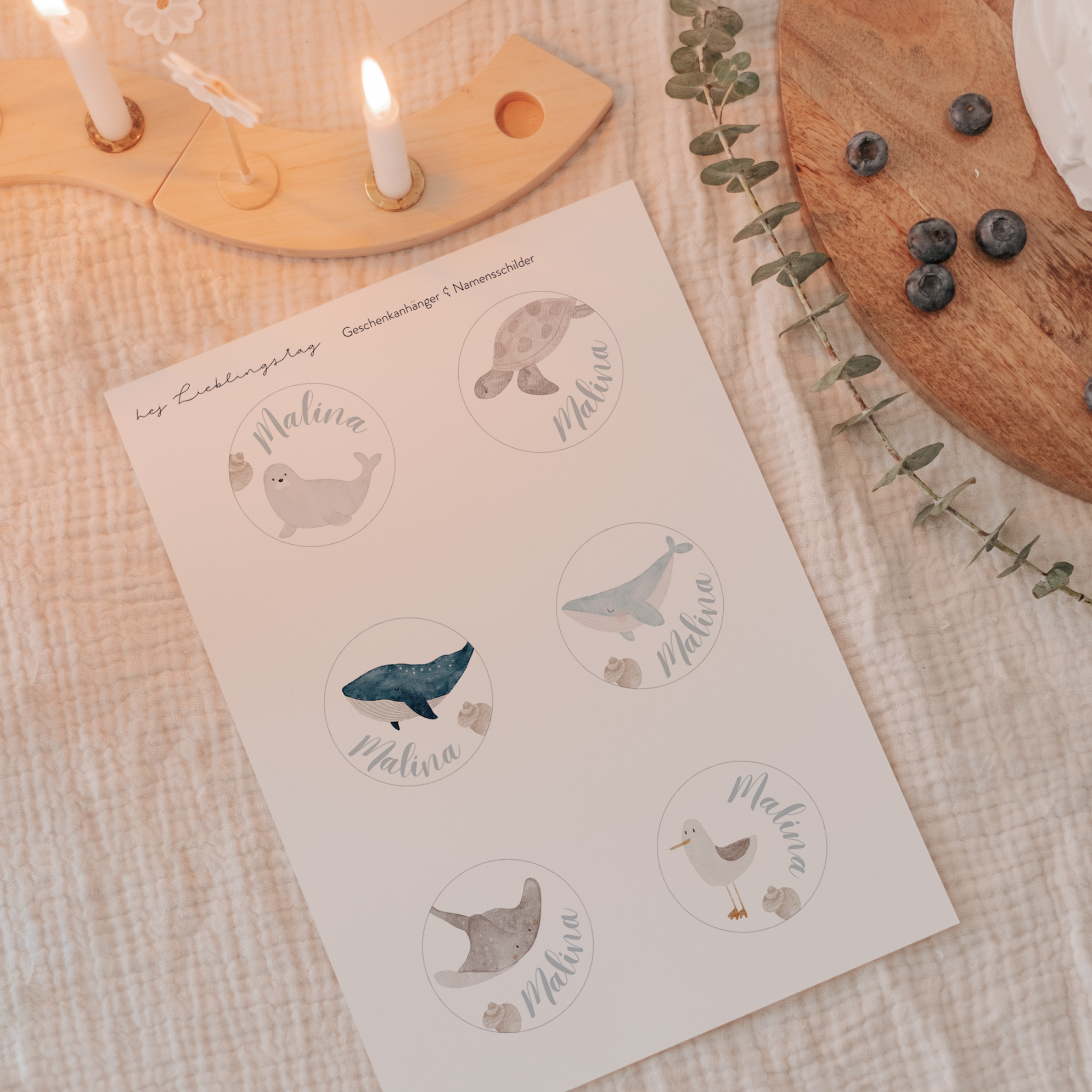 Geschenkanhänger Meer