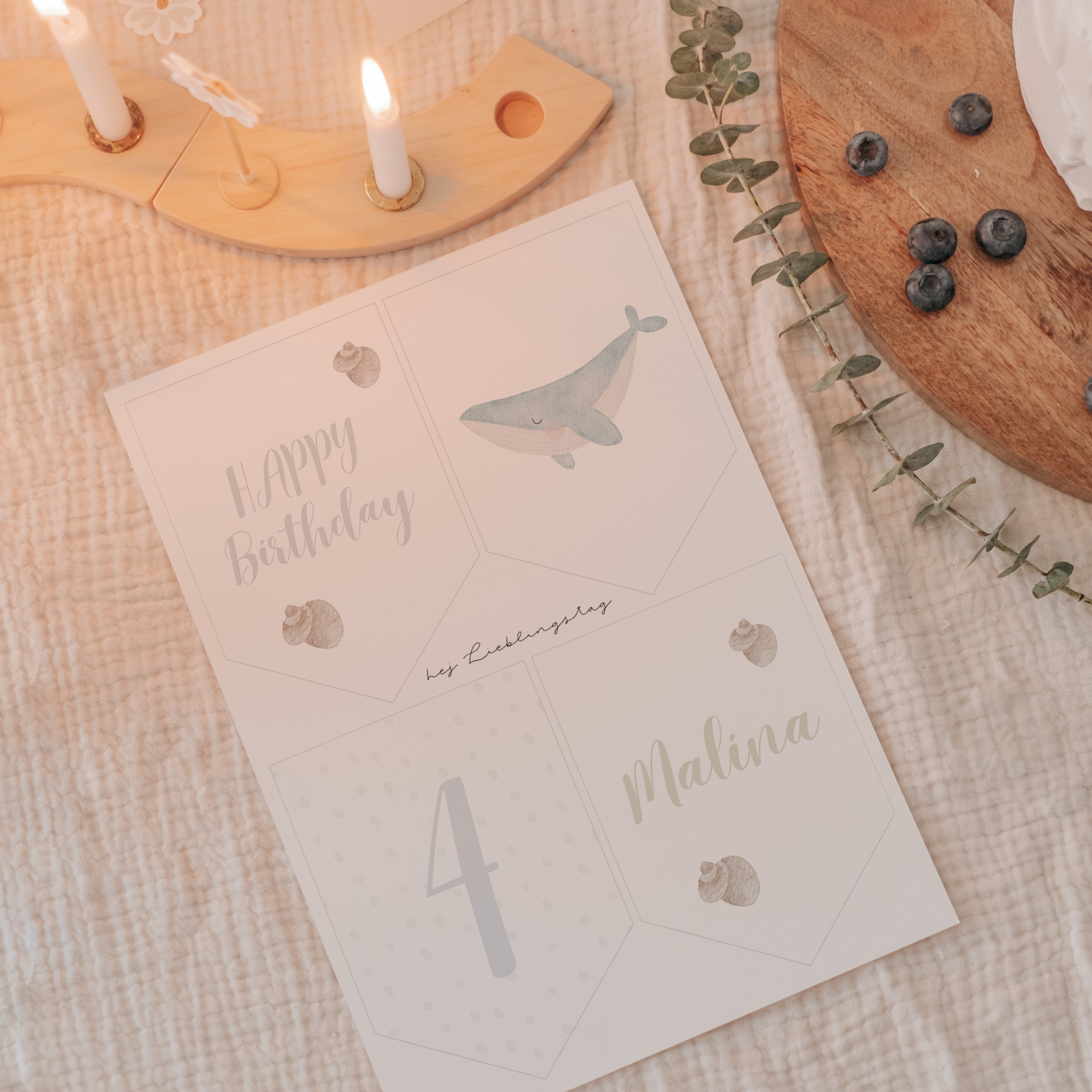 Girlande Meer Wimpel