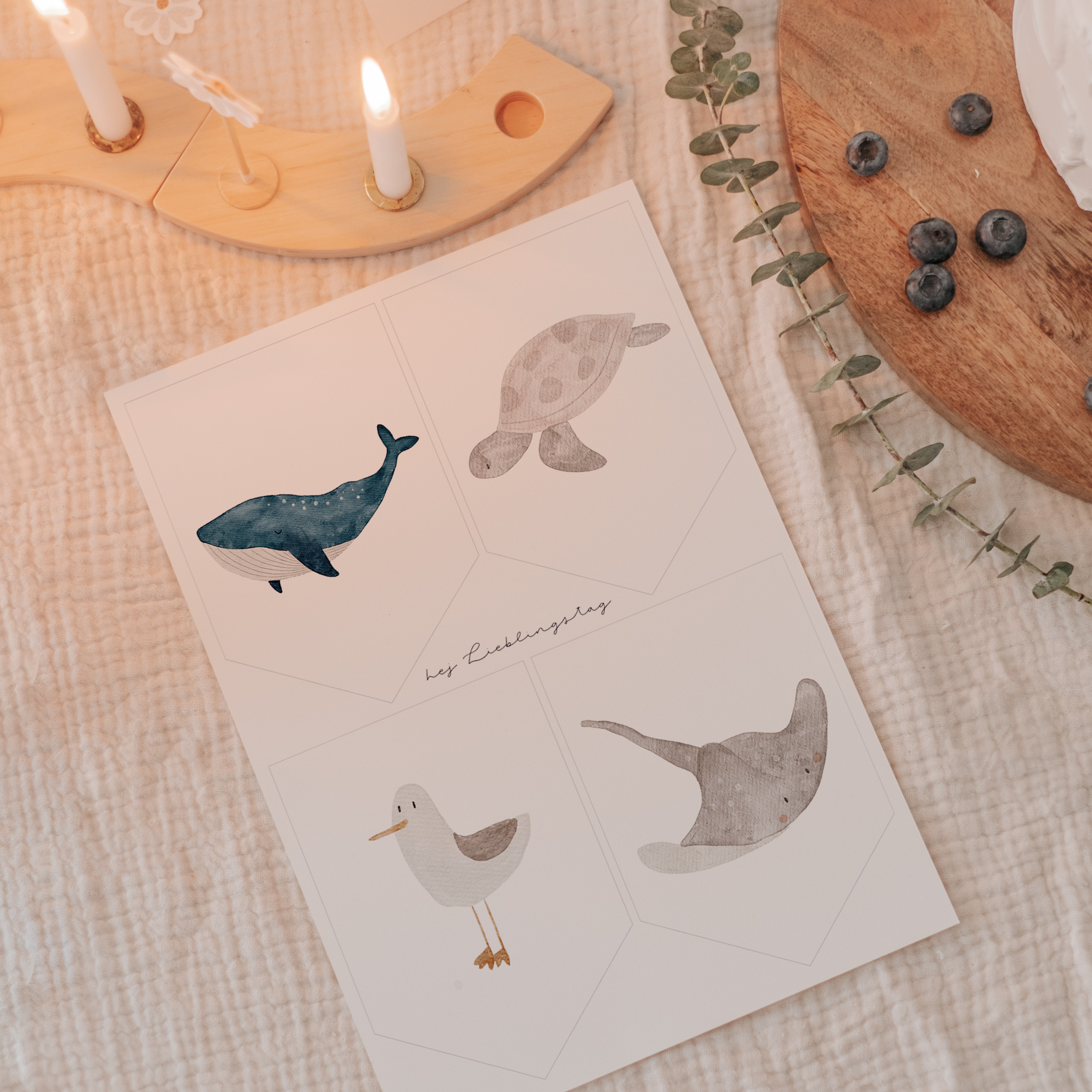 Girlande Meer Wimpel